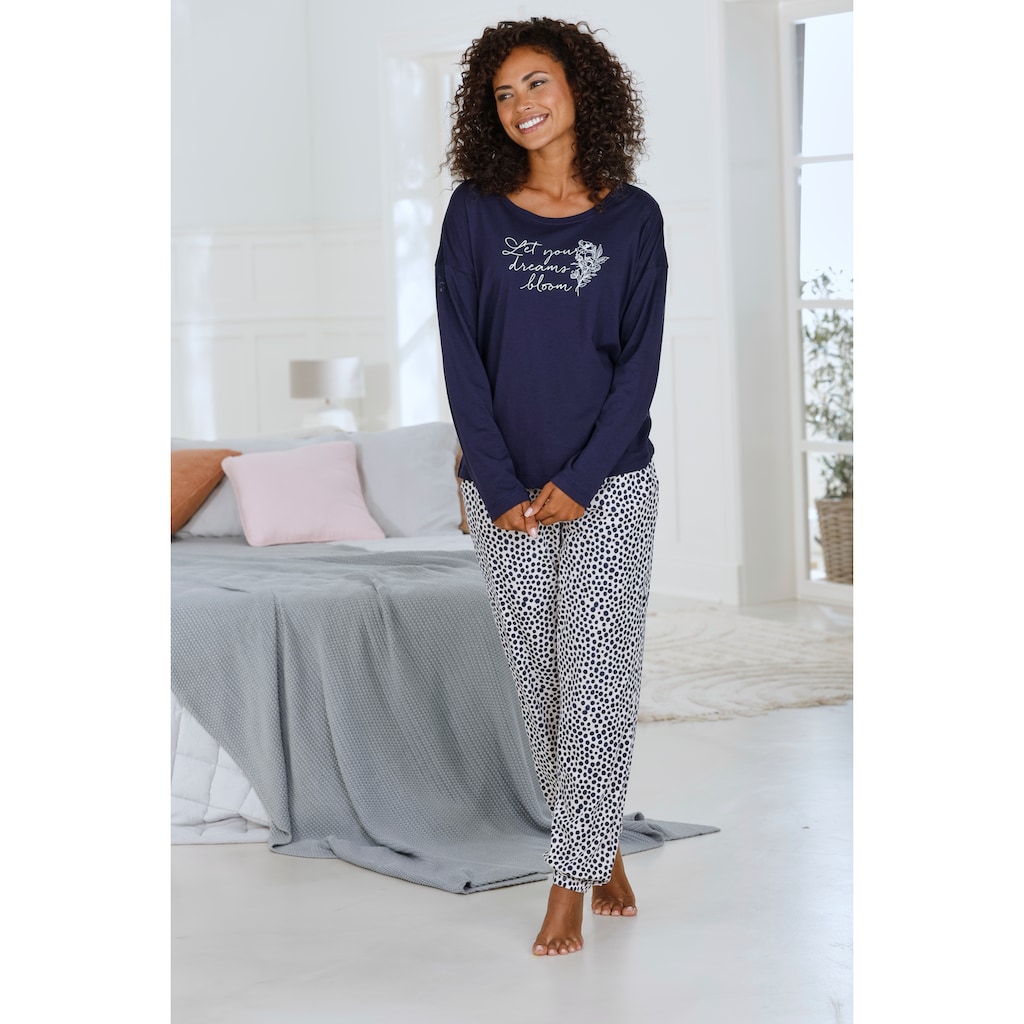 Vivance Dreams Pyjamahose, mit Allover-Muster