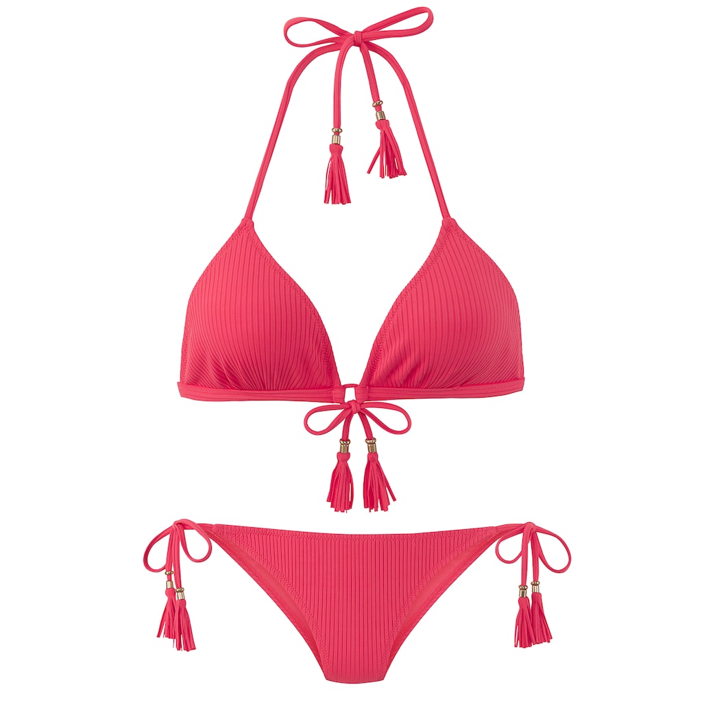 Elbsand Triangel-Bikini, aus trendiger Rippware