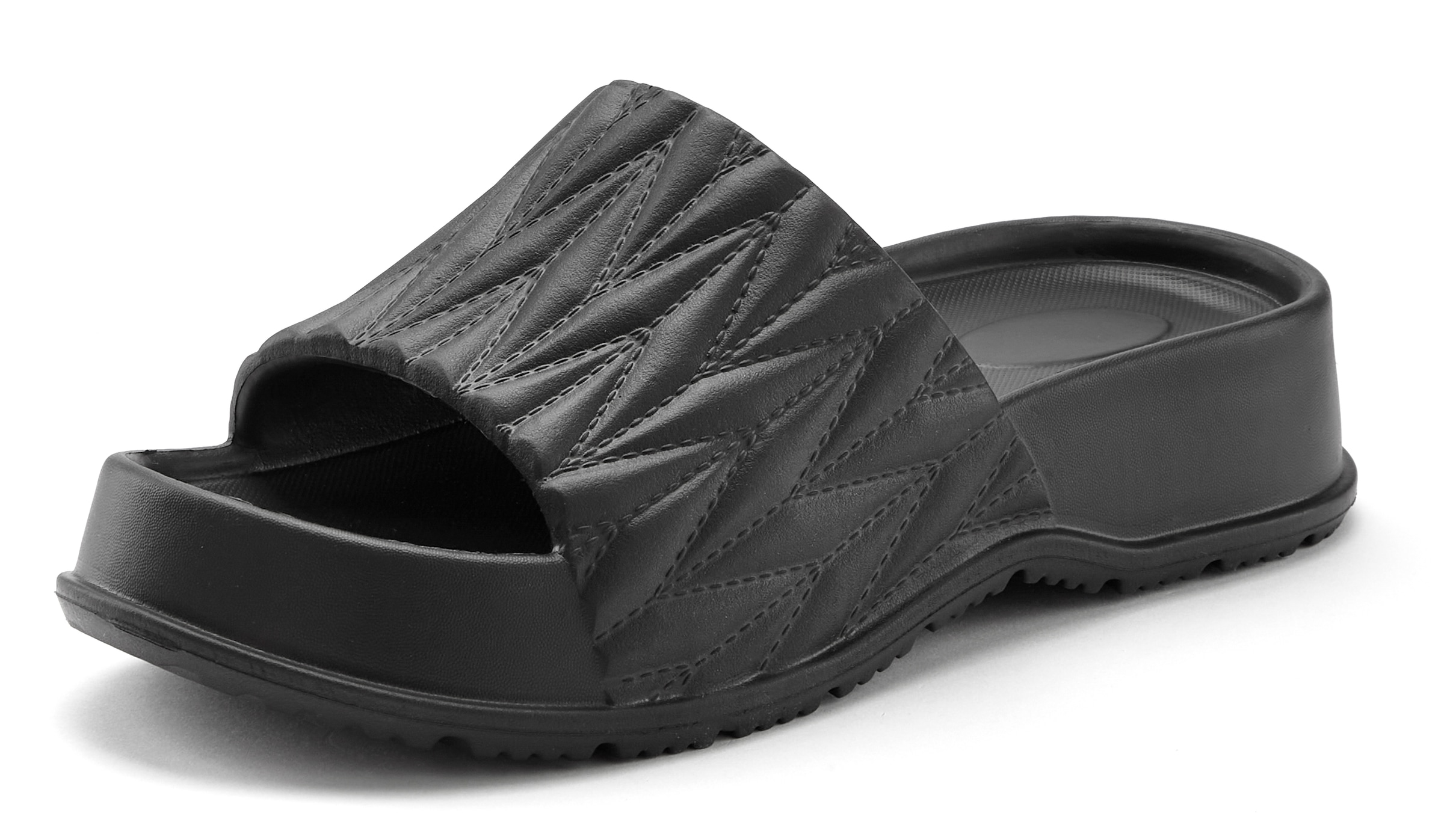 French Connection Pantolette, Badepantolette, Mule, Sandale, offener Schuh, Badeschuh