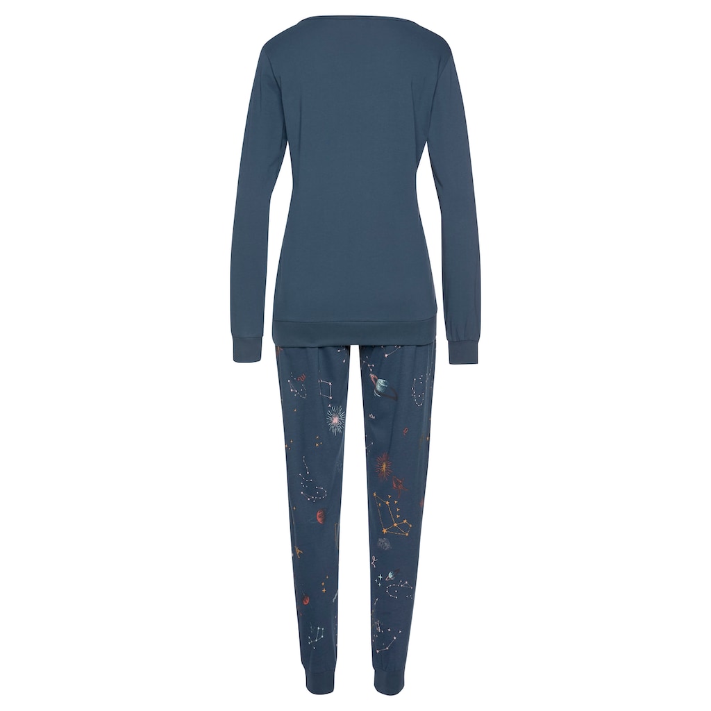 Vivance Dreams Pyjama, (2 tlg.), mit Galaxy-Print