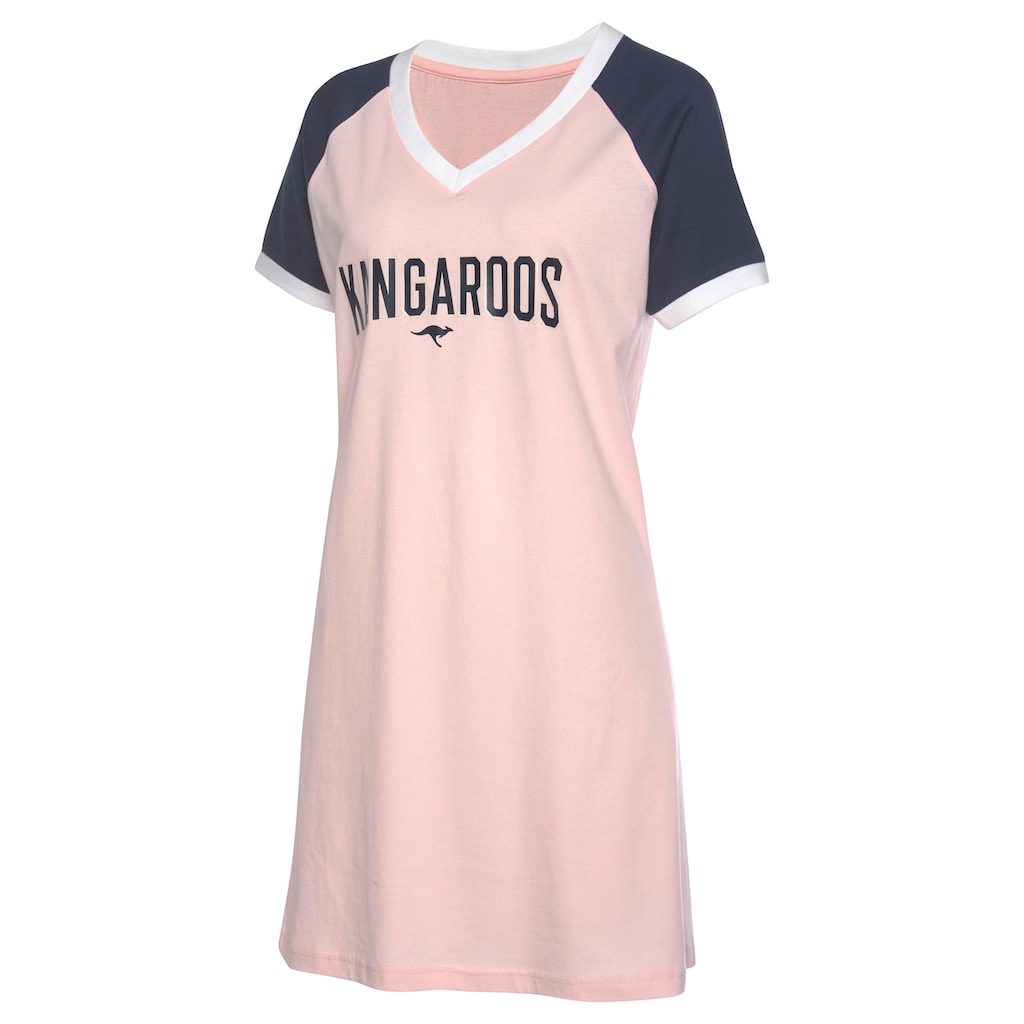 KangaROOS Bigshirt, mit kontrastfarbenen Raglanärmeln