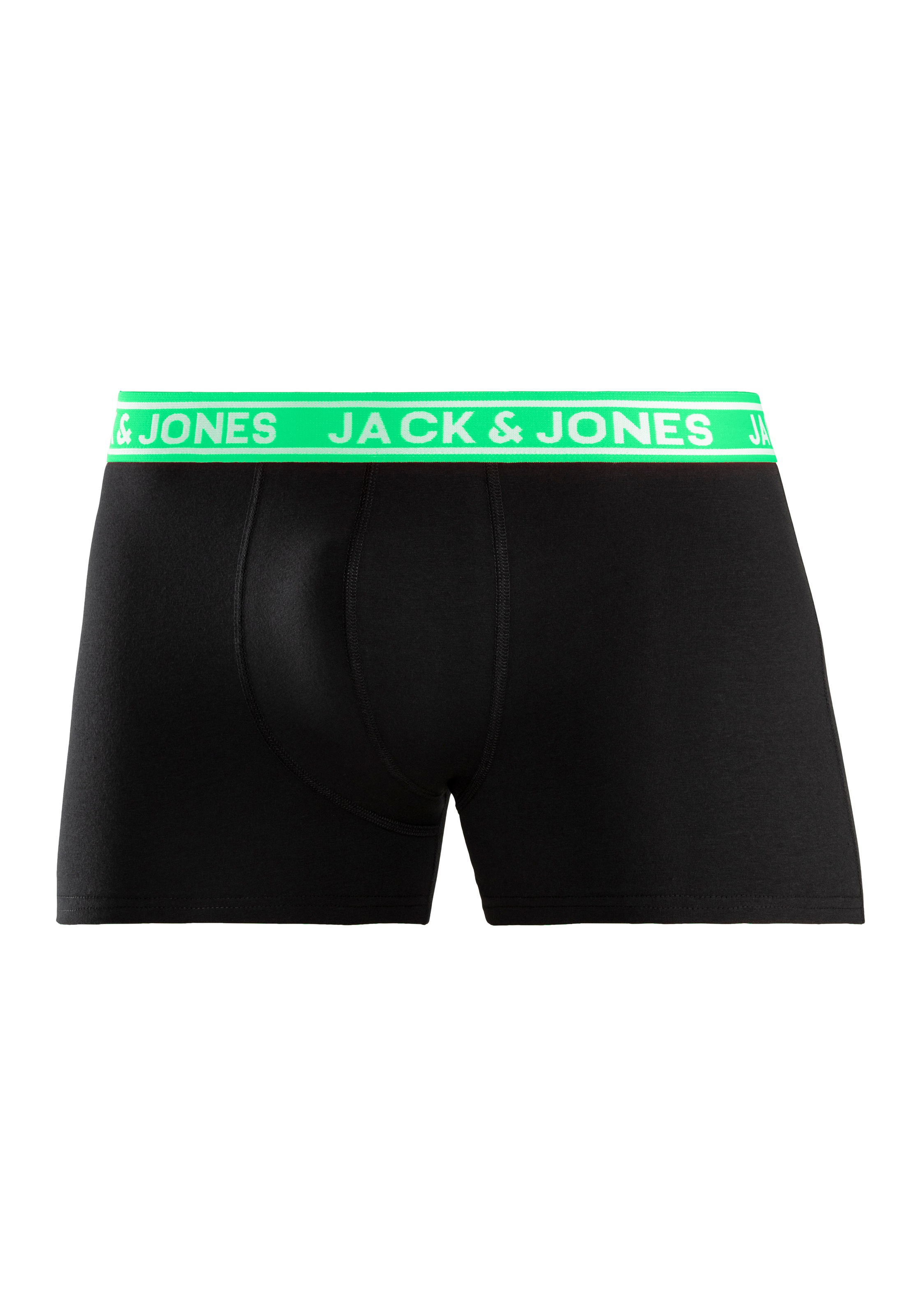 Jack & Jones Tronc »JACCRISP im 6er Pack mit Logobund und Stretchkomfort« Packung, 6 cuis unifarben mit Farbeinsatz, modisch, eng anliegend, Baumwollmischung