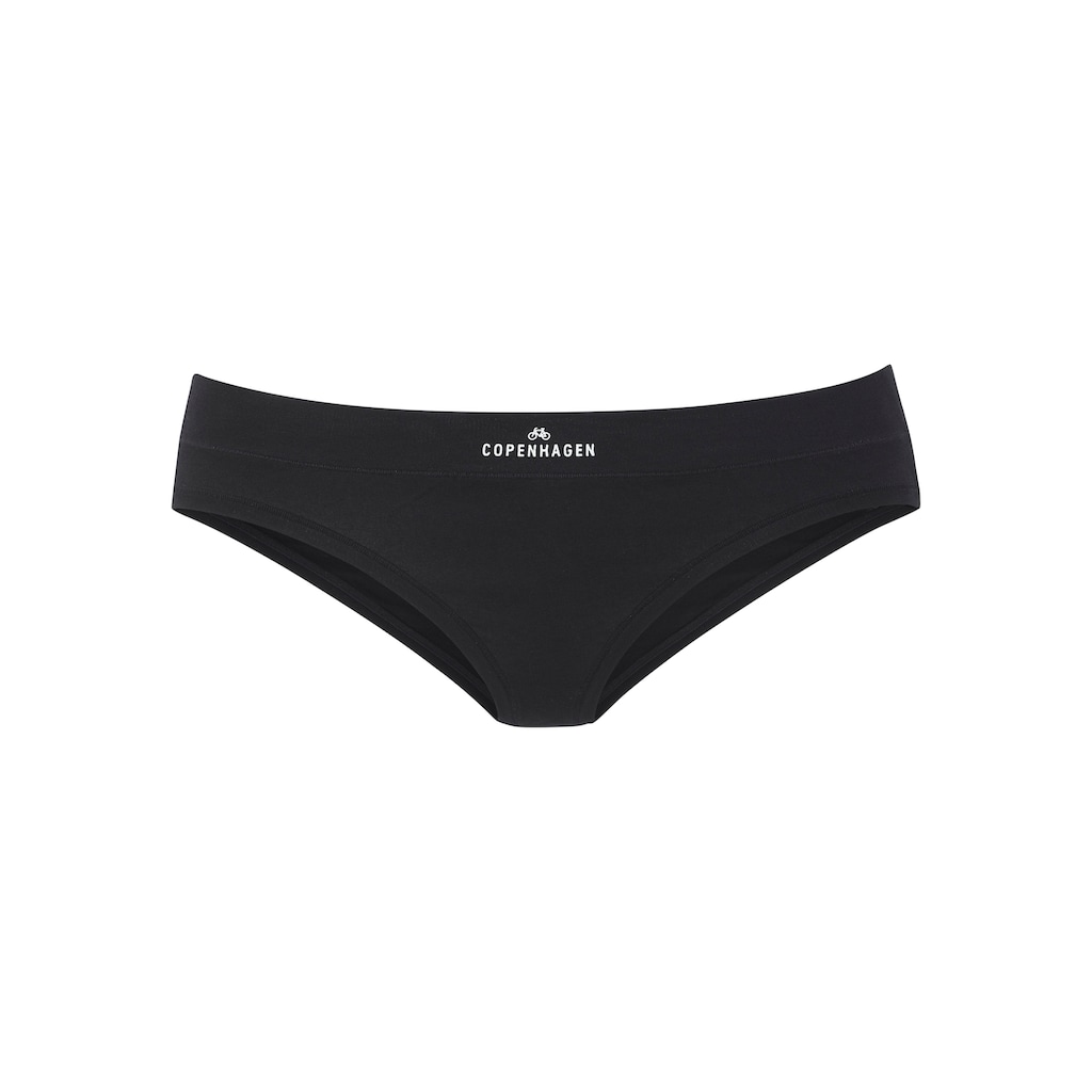 Copenhagen Studios Bikinislip »mit Logodruck am Bund«, (3er-Pack), aus softer Bio-Baumwollqualität