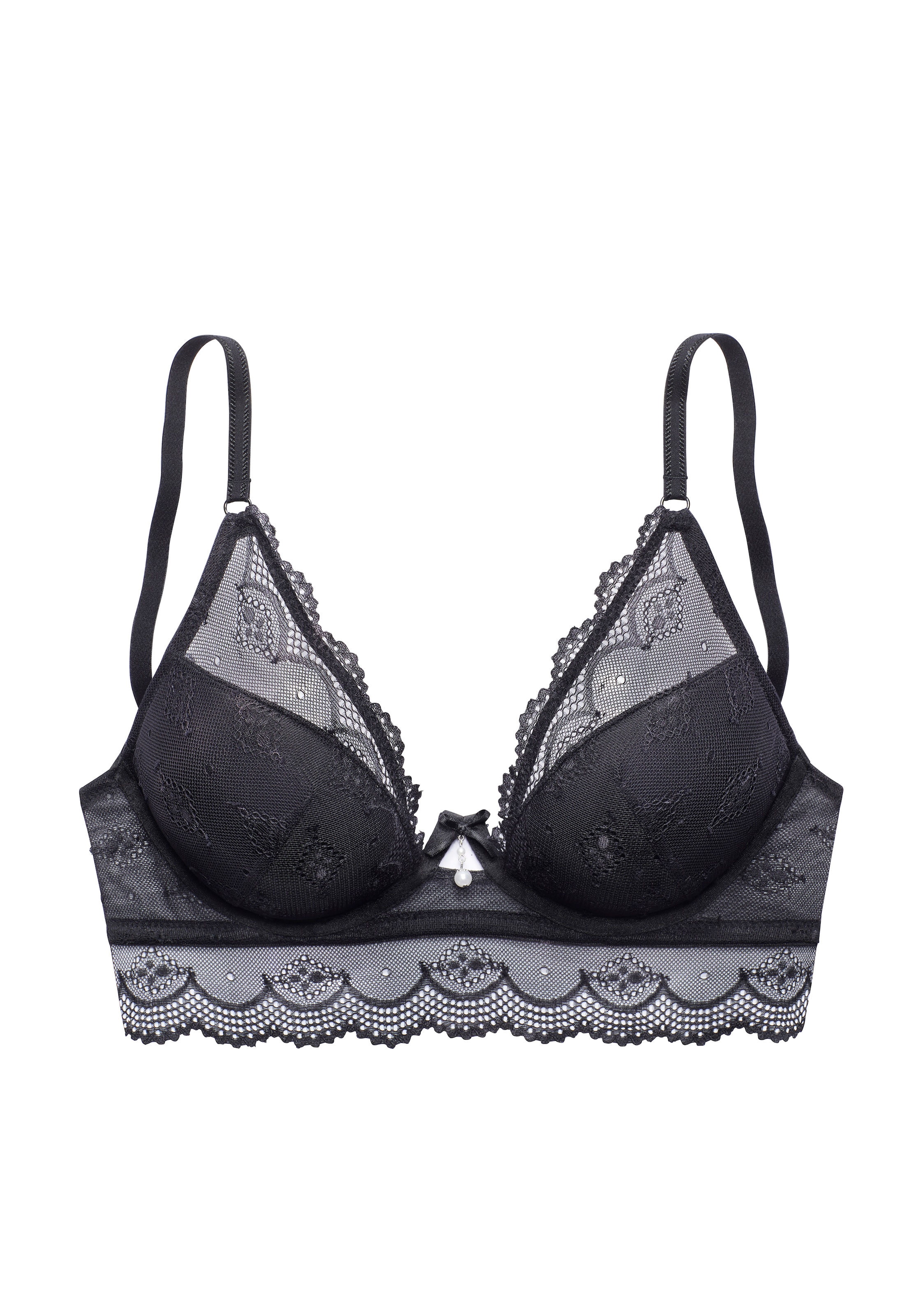 LASCANA Soutien-gorge push-up im High-Apex-Design, aus Spitze, sexy Dessous