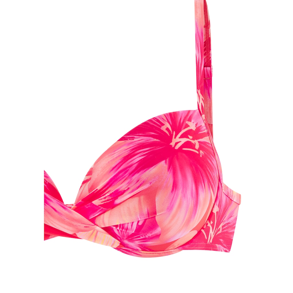 s.Oliver Push-Up-Bikini-Top »Jayce«, mit Blumenprint