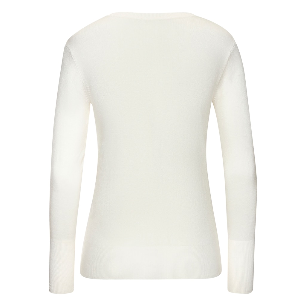 Vivance V-Ausschnitt-Pullover, in taillierter Form, weicher Strickpullover, Basic, klassisch
