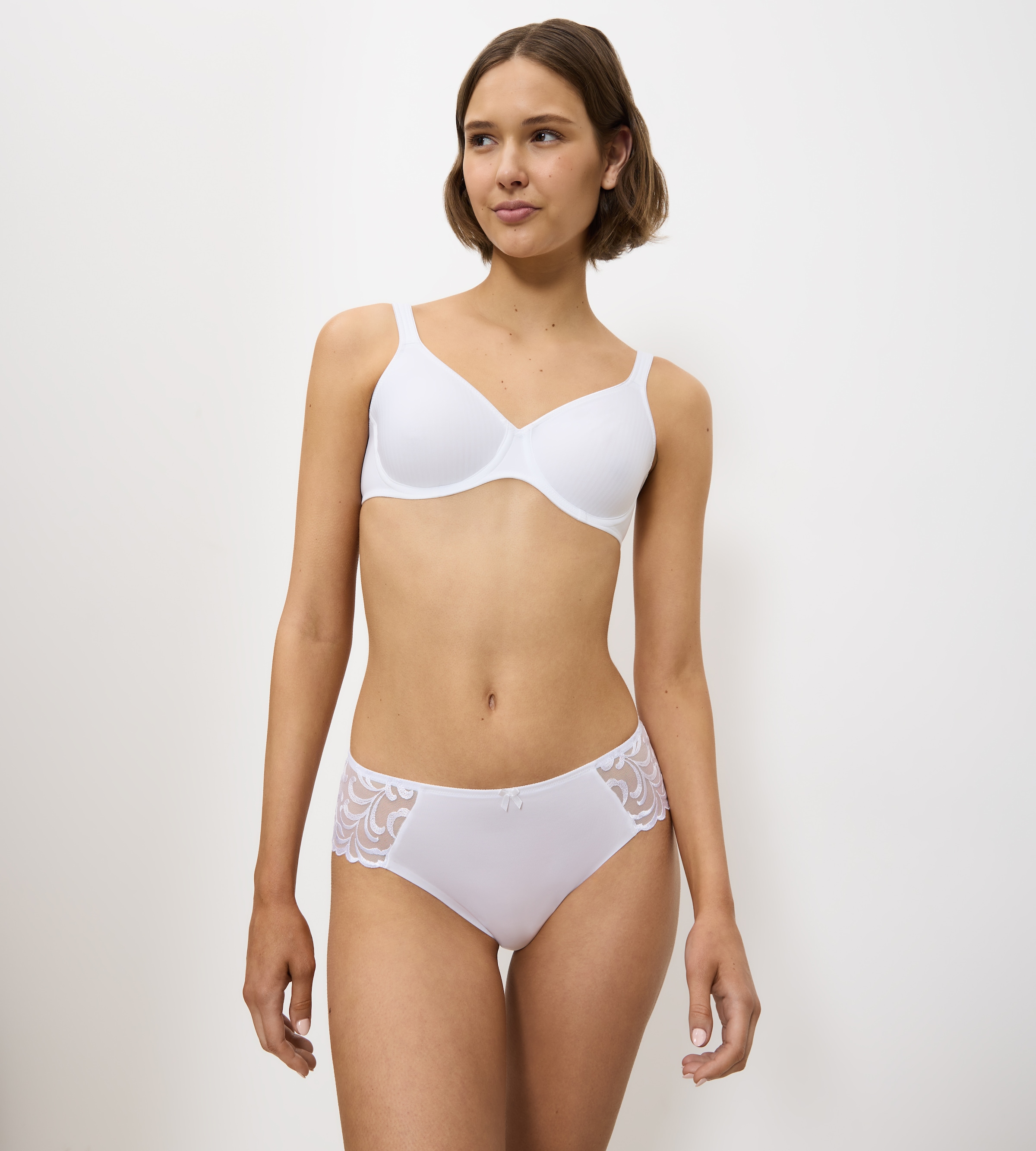 Triumph Soutien-gorge à armatures »Modern Soft+Cotton W« mit dezenten Glanz-Streifenmuster und breiten Trägern