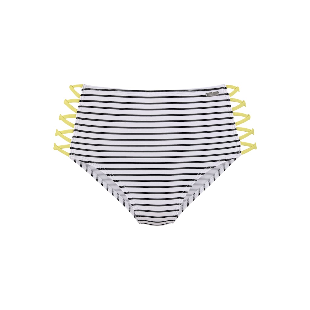 Venice Beach Highwaist-Bikini-Hose »Camie«, mit gekreuzten, seitlichen Bändern