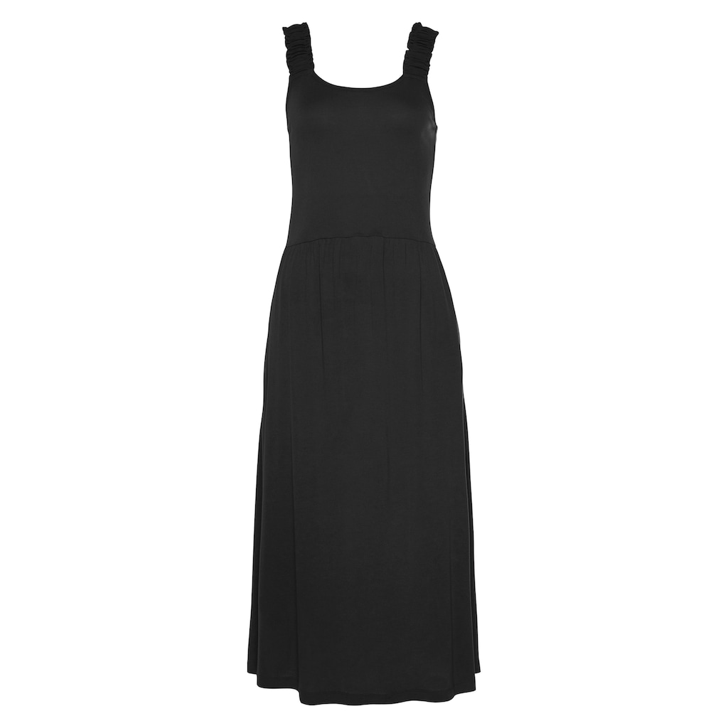 Beachtime Jerseykleid, mit Taschen, knielanges Sommerkleid, Strandkleid, Basic