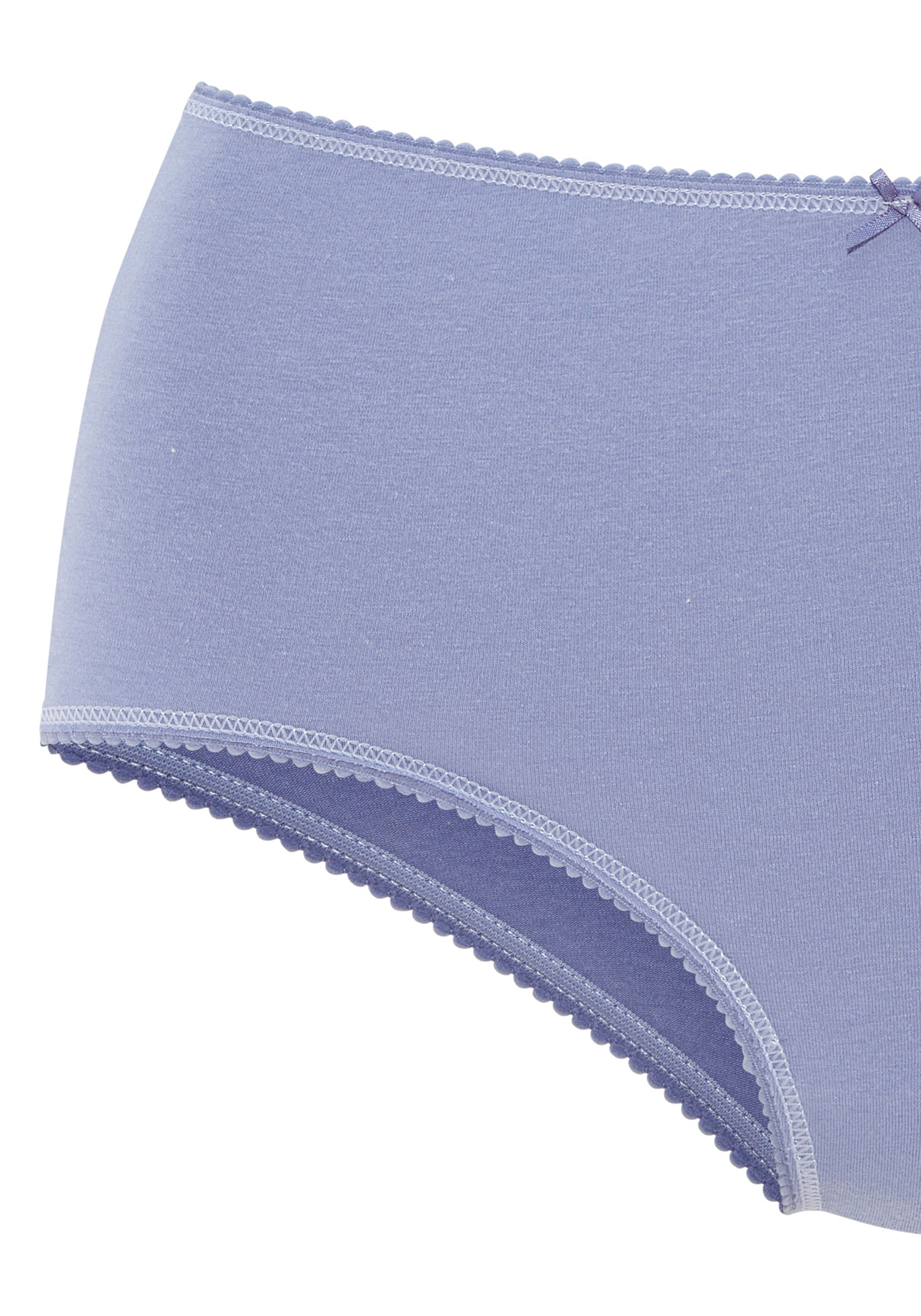 Vivance Taillenslip mit kleiner Häkelkante, elastische Baumwollmischung