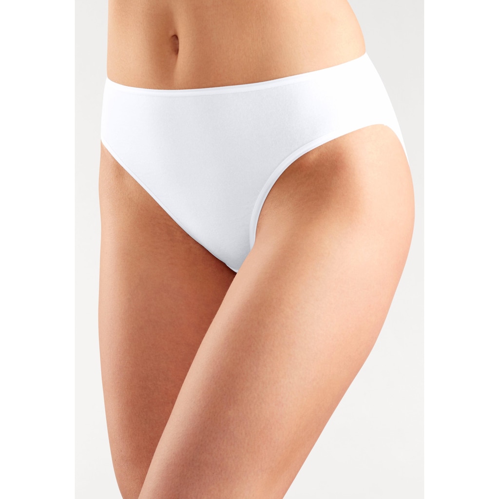 petite fleur Bikinislip, (10er-Pack), aus elastischer Baumwolle