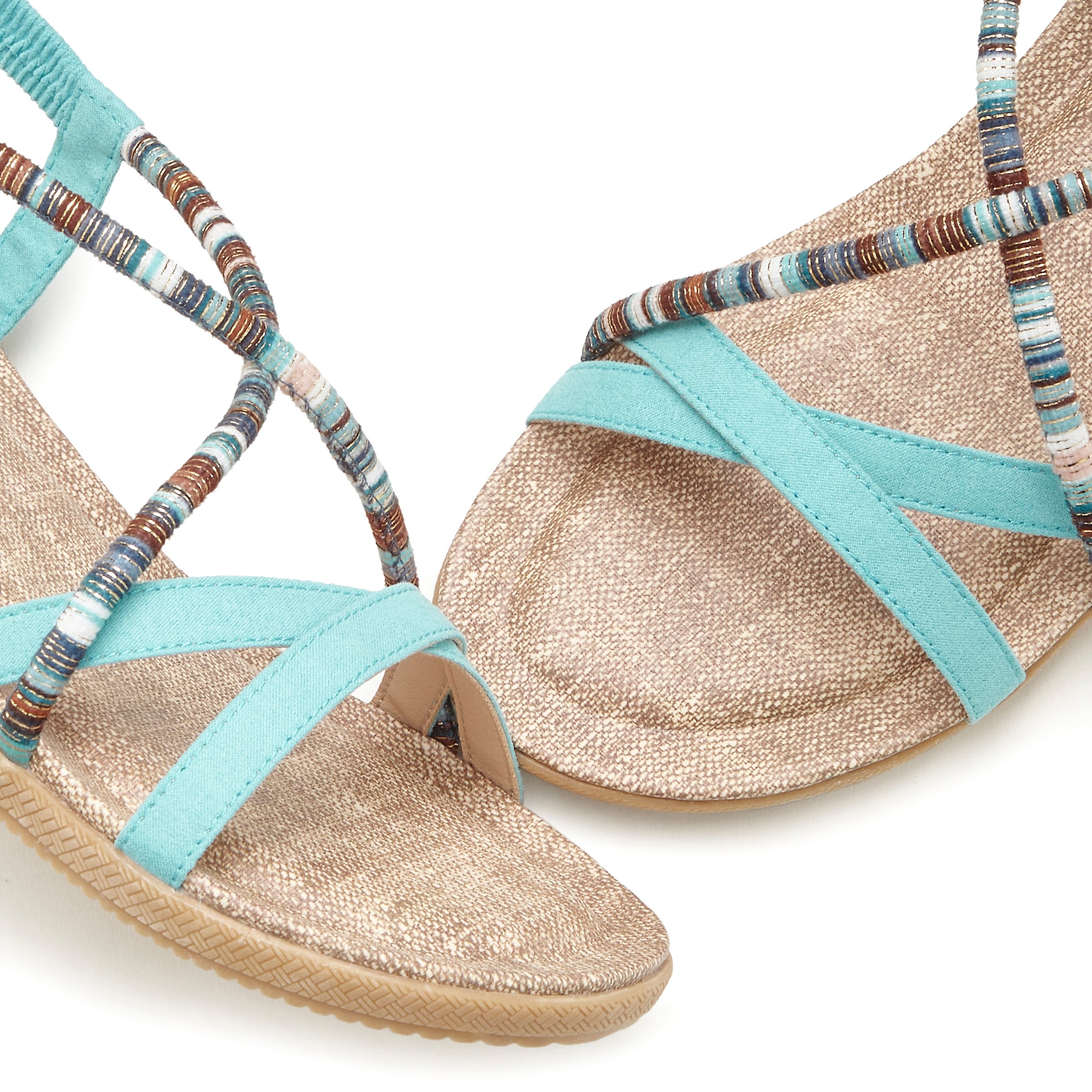 Vivance Sandale »Sommerschuh«, mit dezenten Schmuckelementen, Sandalette, Sommerschuh VEGAN