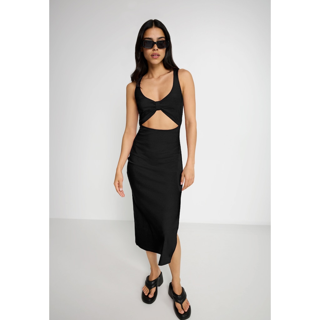 LSCN by LASCANA Midikleid, aus weicher Rippware