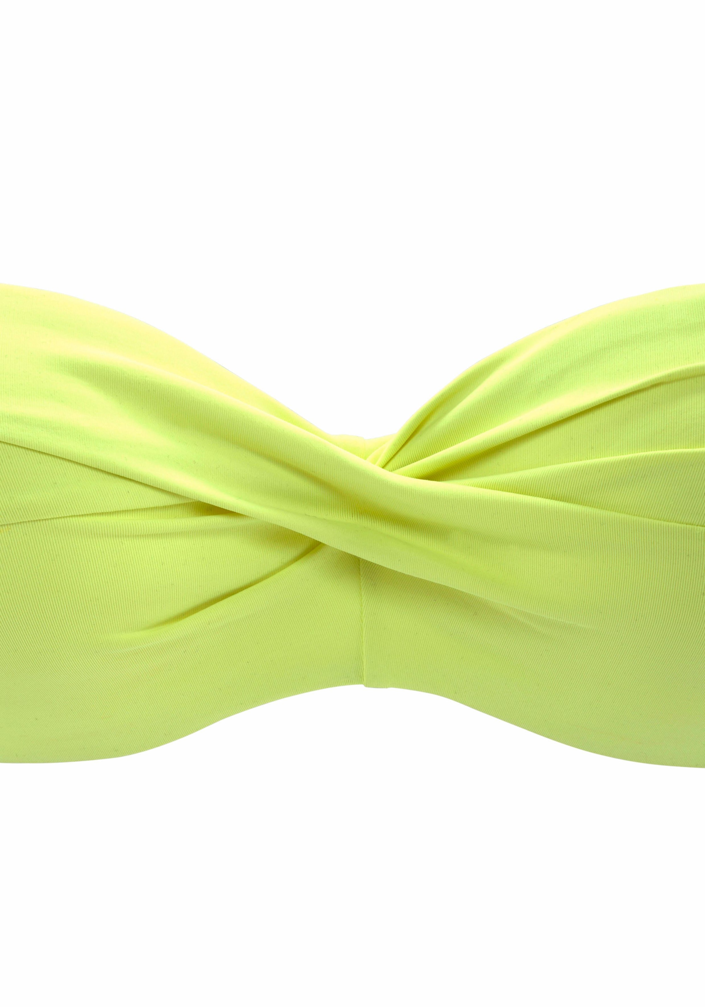 s.Oliver Bandeau-Bikini-Top »Spain«, in unifarben mit Wickeloptik