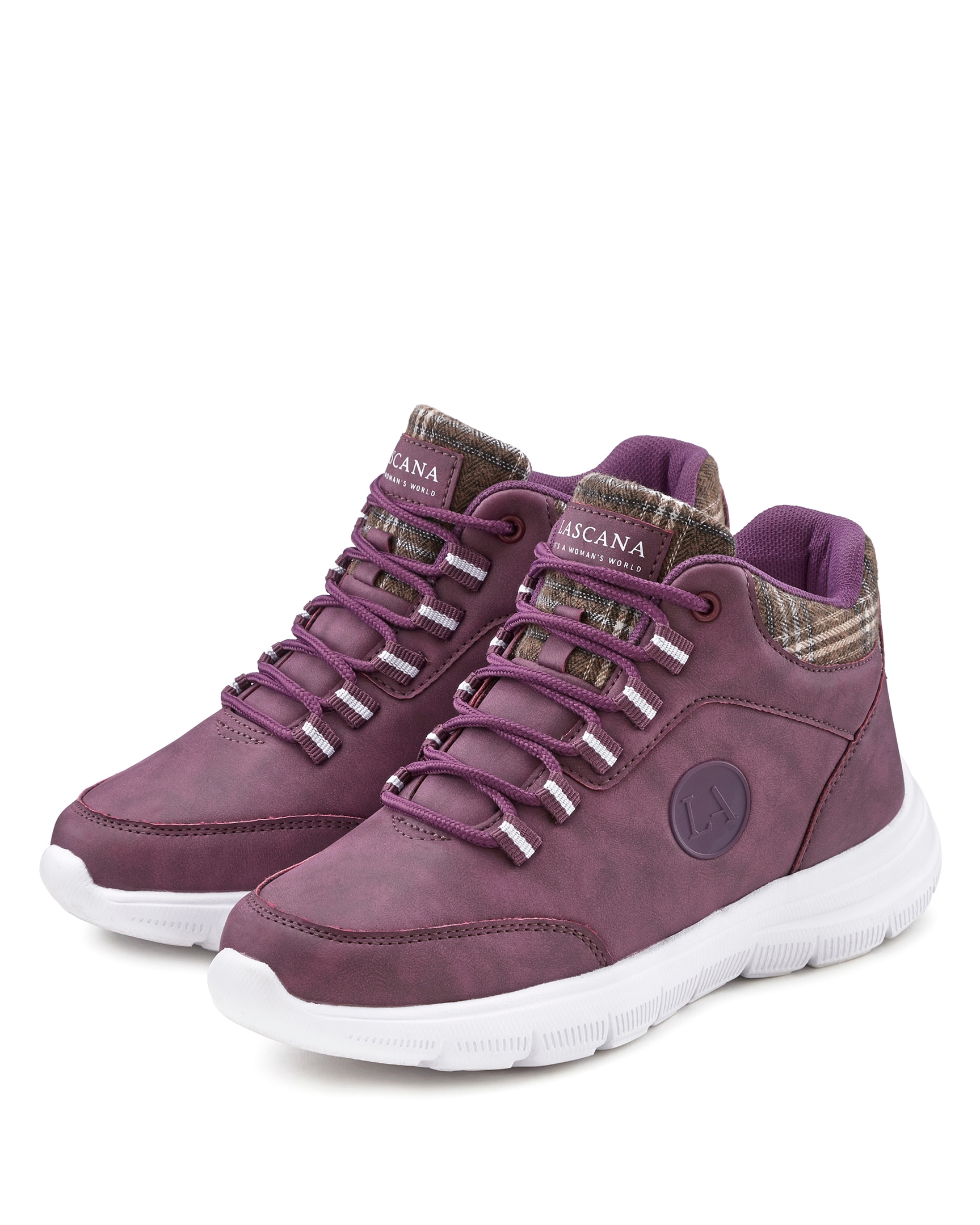 LASCANA Sneaker, mit leichter Sohle, Outdoorschuhe,Freizeitschuhe,Trekking Boots, VEGAN