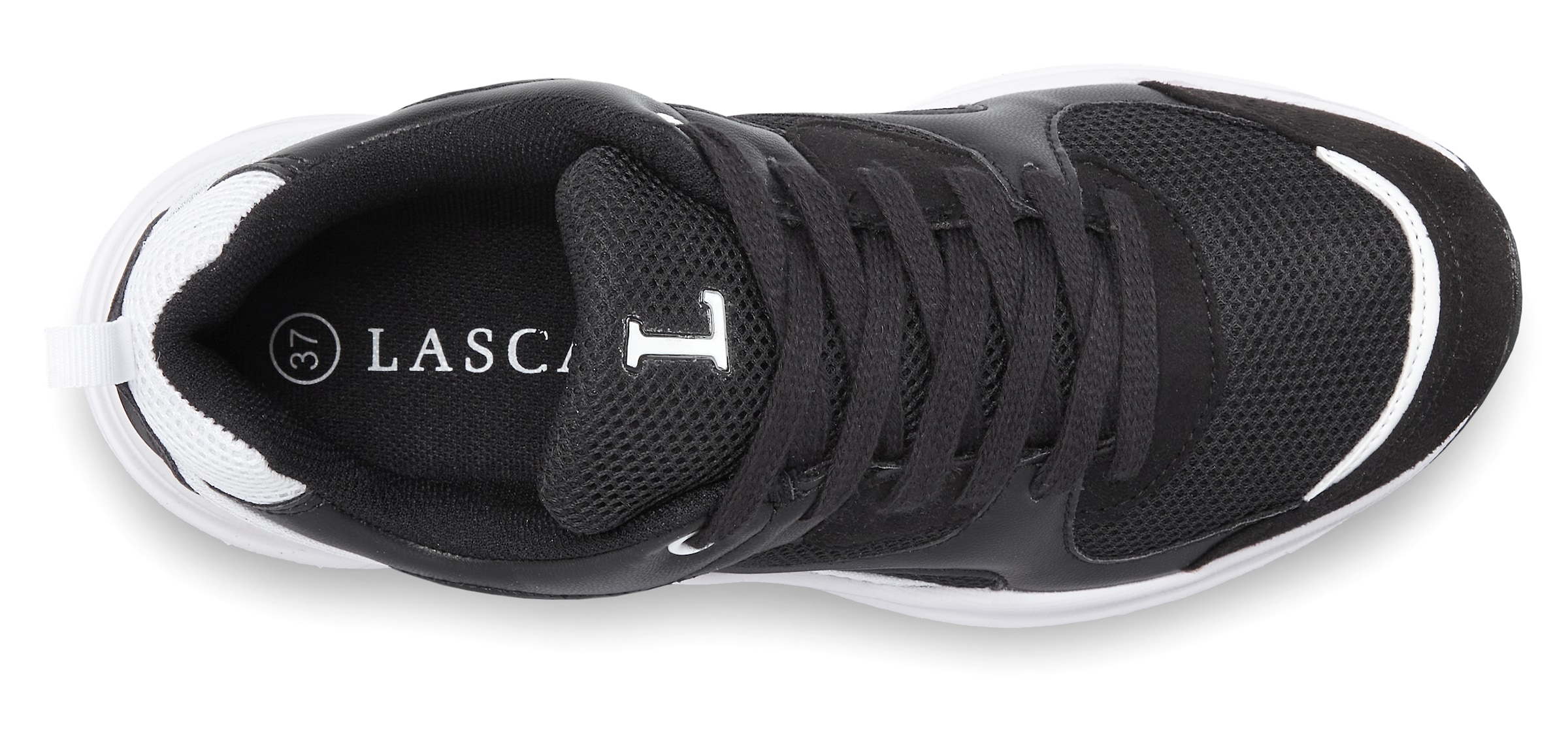 LASCANA Sneaker, mit ultraleichter Chunky-Sohle, Schnürhalbschuh, Freizeitschuh