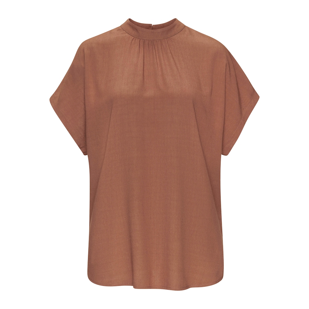 LASCANA Kurzarmbluse, in lockerer Passform, Damenbluse, sportlich elegant