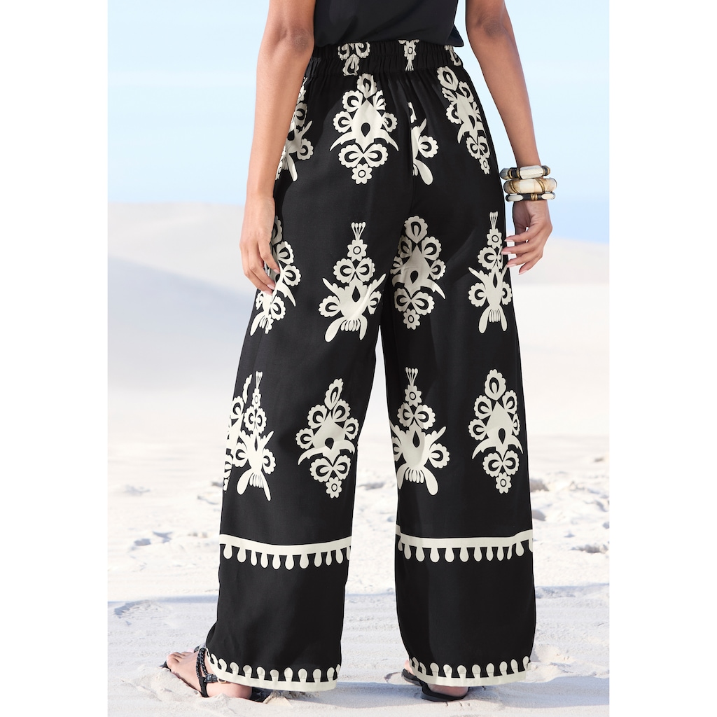 LASCANA Palazzohose, mit Ethnoprint, Sommerhose