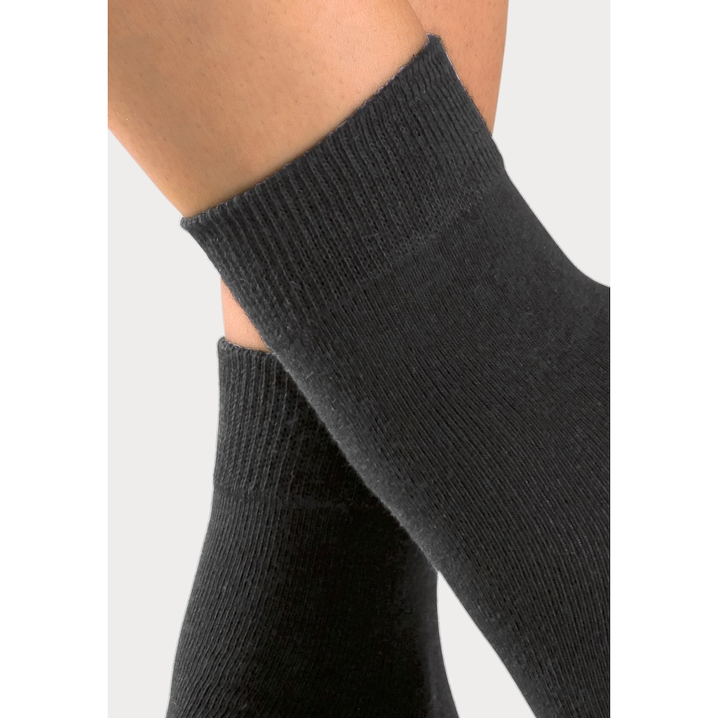 H.I.S Basicsocken, (Packung, 5 Paar), mit besonders weichem Bündchen