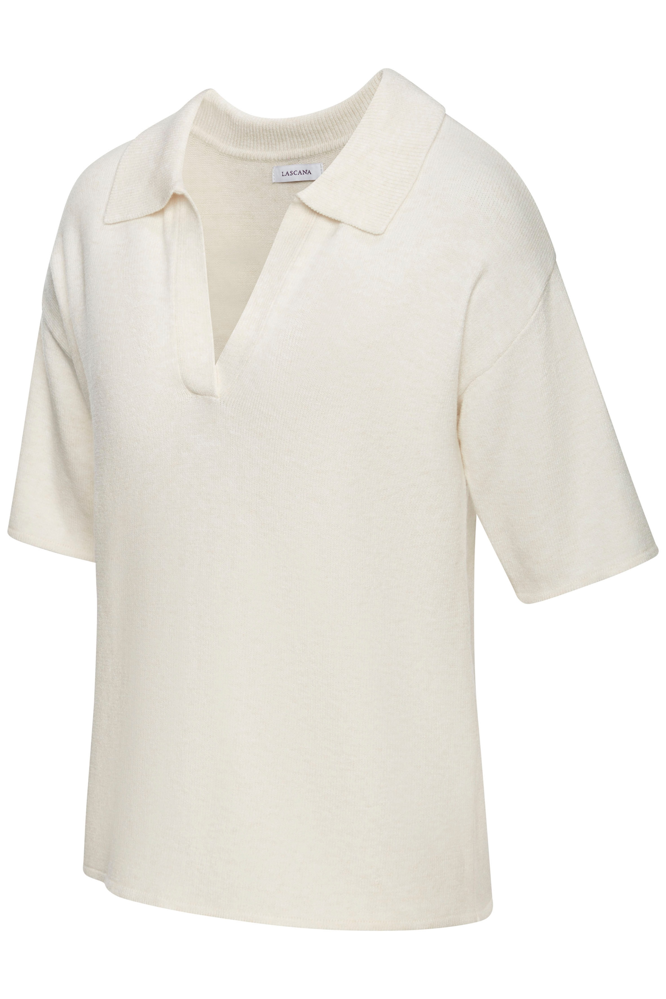 LASCANA Poloshirt aus hochwertigem Strick