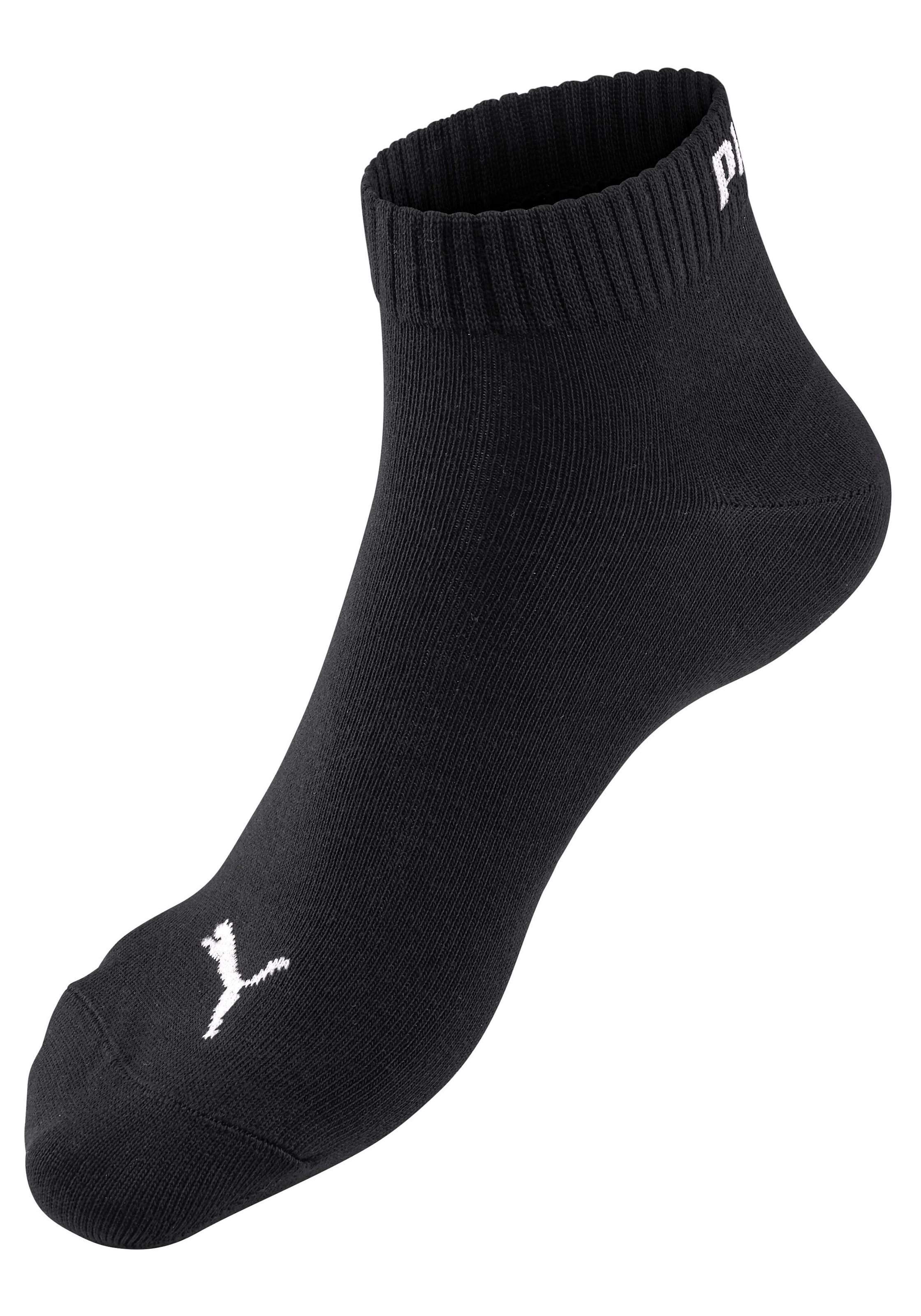 PUMA Chaussettes courtes »PUMA UNISEX QUARTER PLAIN 9P ECOM« 9 cuis tlg. Atmungsaktiv, feuchtigkeitsregulierend, Rippenbündchen