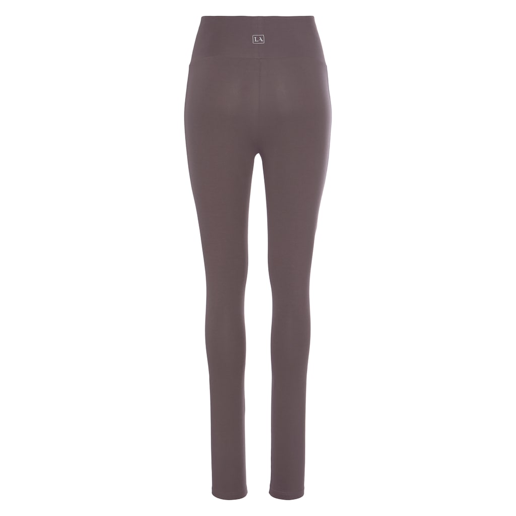 LASCANA Leggings, mit breitem Bündchen