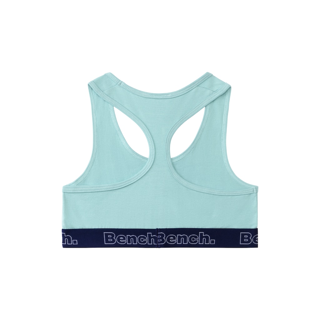 Bench. Bustier, mit kontrastfarbigem Bündchen und Racerback