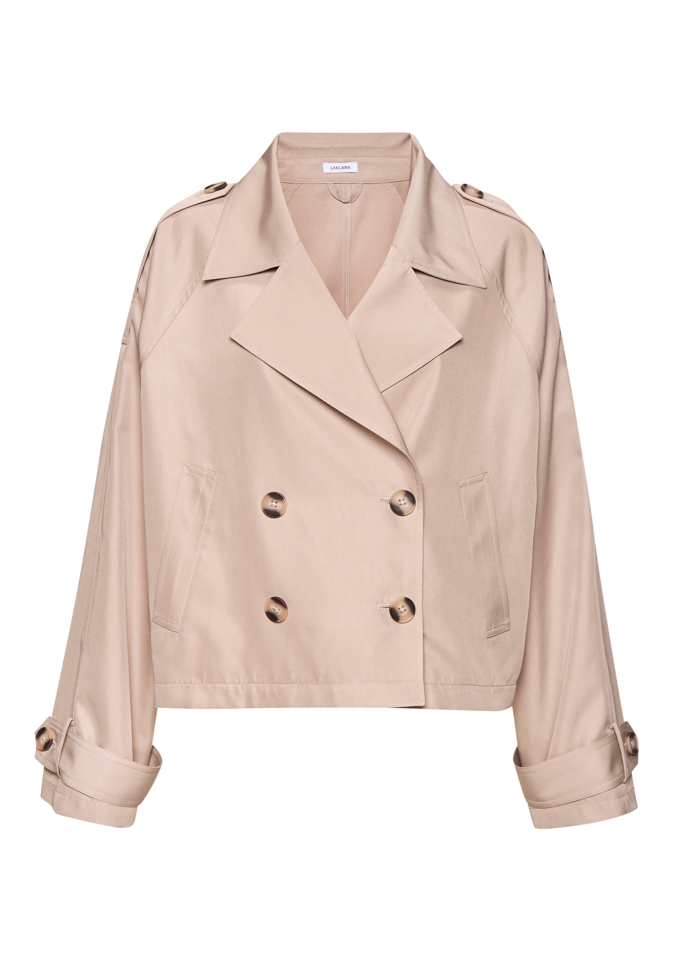 LASCANA Veste courte »Amira« im Trench-Stil, Trenchjacke, Übergangsjacke, casual