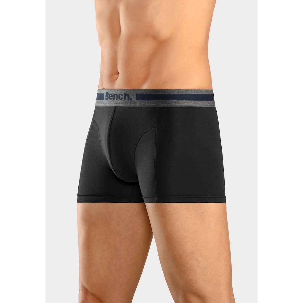 Bench. Boxer »Boxershorts für Herren«, (Packung, 4 St.), Unterhosen mit Overlock-Nähten vorn