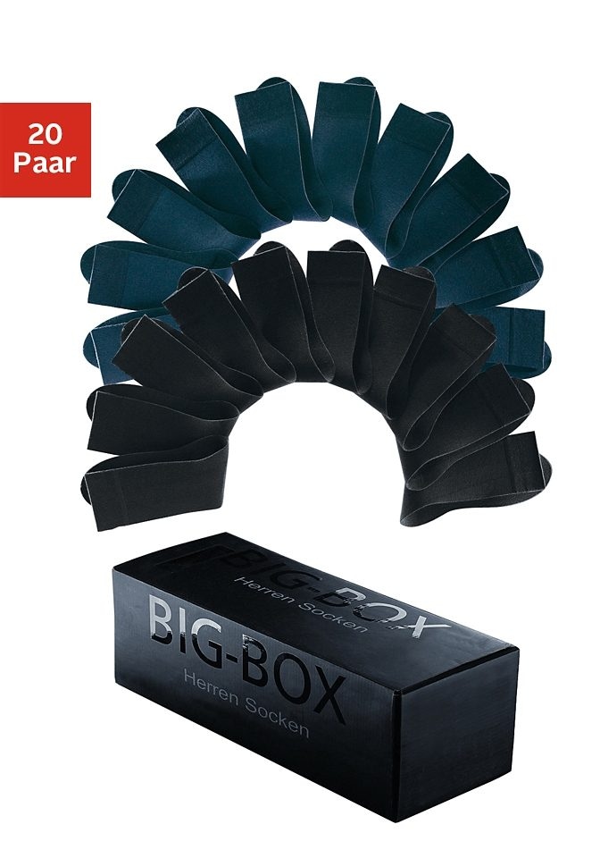 H.I.S Businesssocken Box, 20 Paar tlg. in der Big-Box