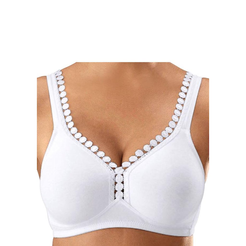 petite fleur Soft-BH, ohne Bügel, mit dekorativer Zierkante