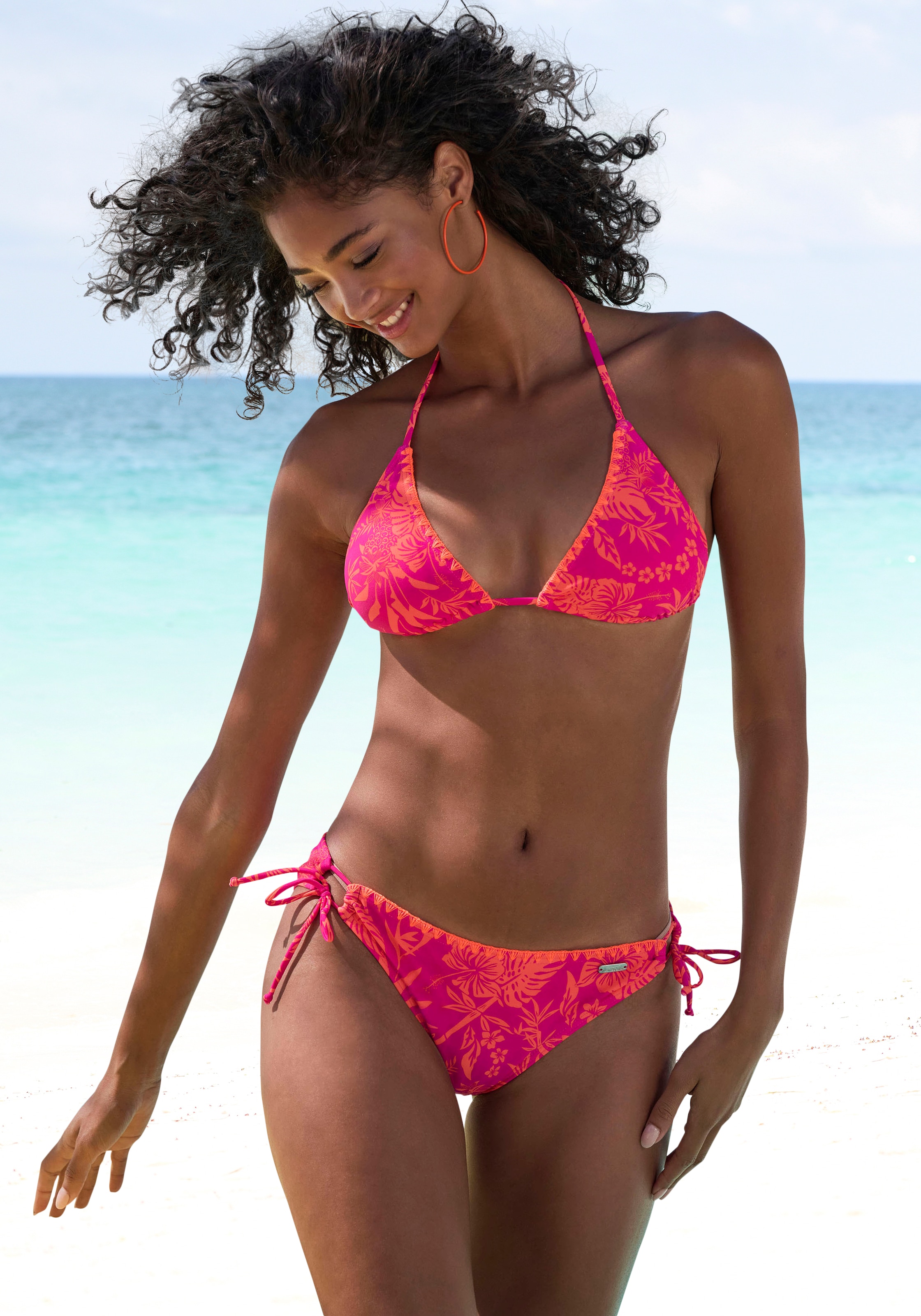 Venice Beach Triangel-Bikini »Kensi« mit kontrastfarbener Häkelkante