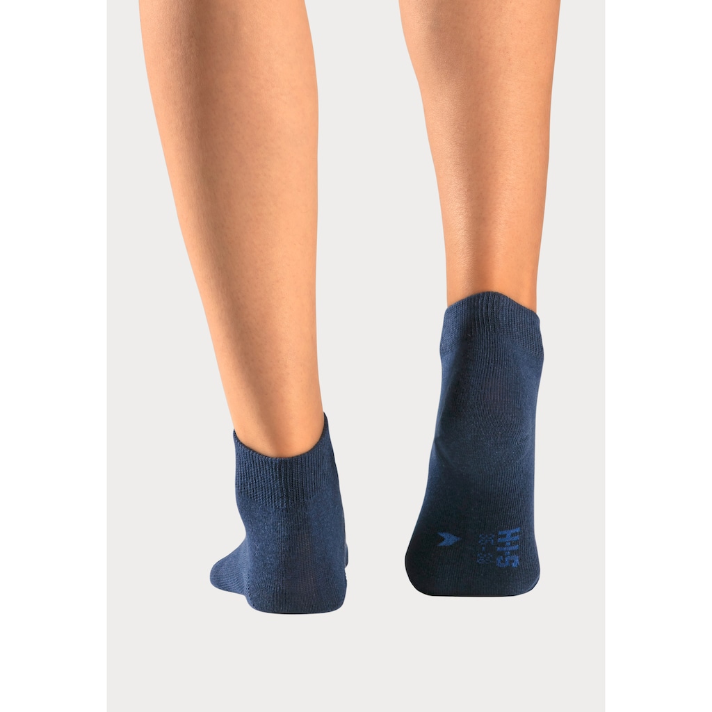 H.I.S Kurzsocken, (Packung, 10 Paar), mit eingestrickten Symbolen