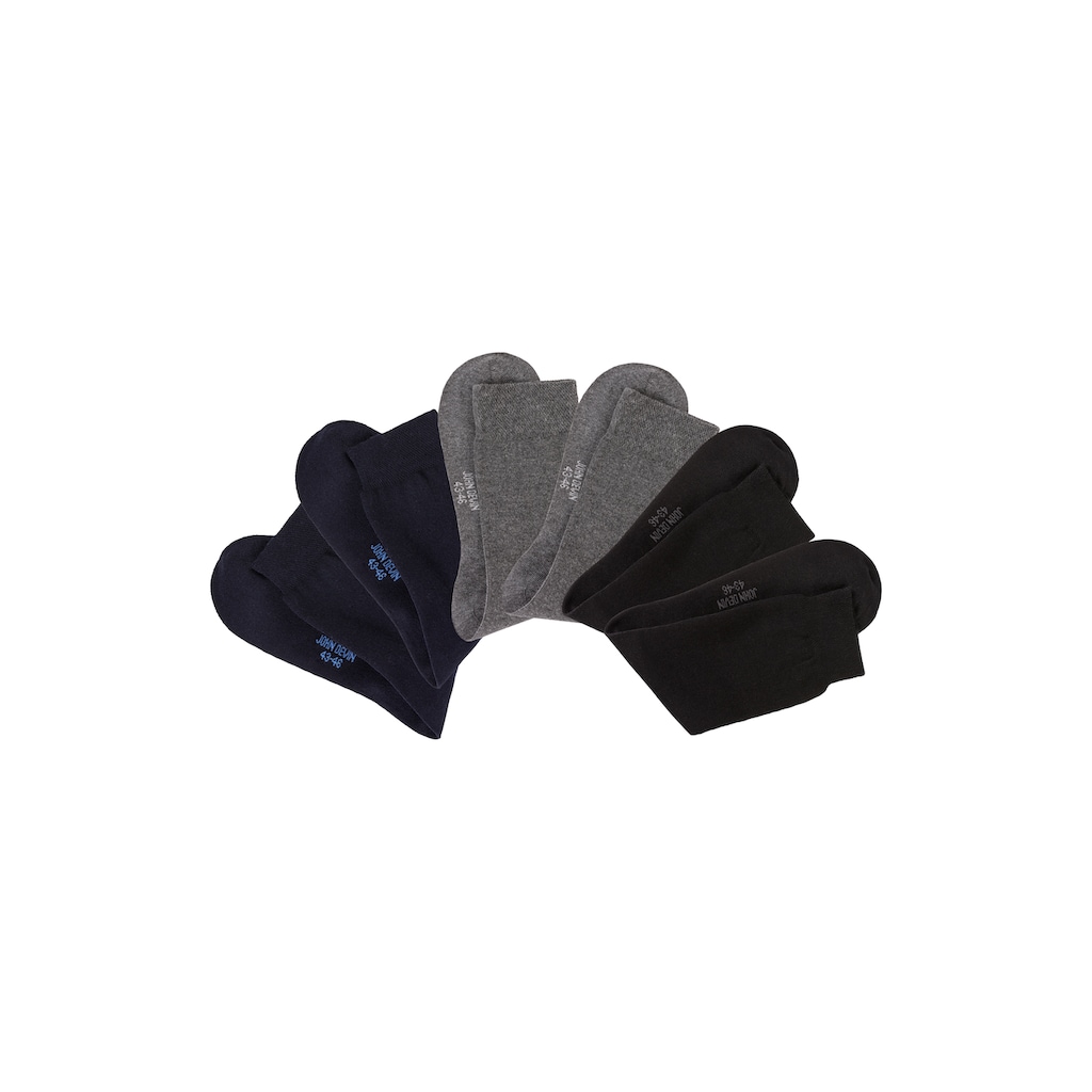 John Devin Businesssocken, (Packung, 6 Paar), lange Form, wertig in Box verpackt