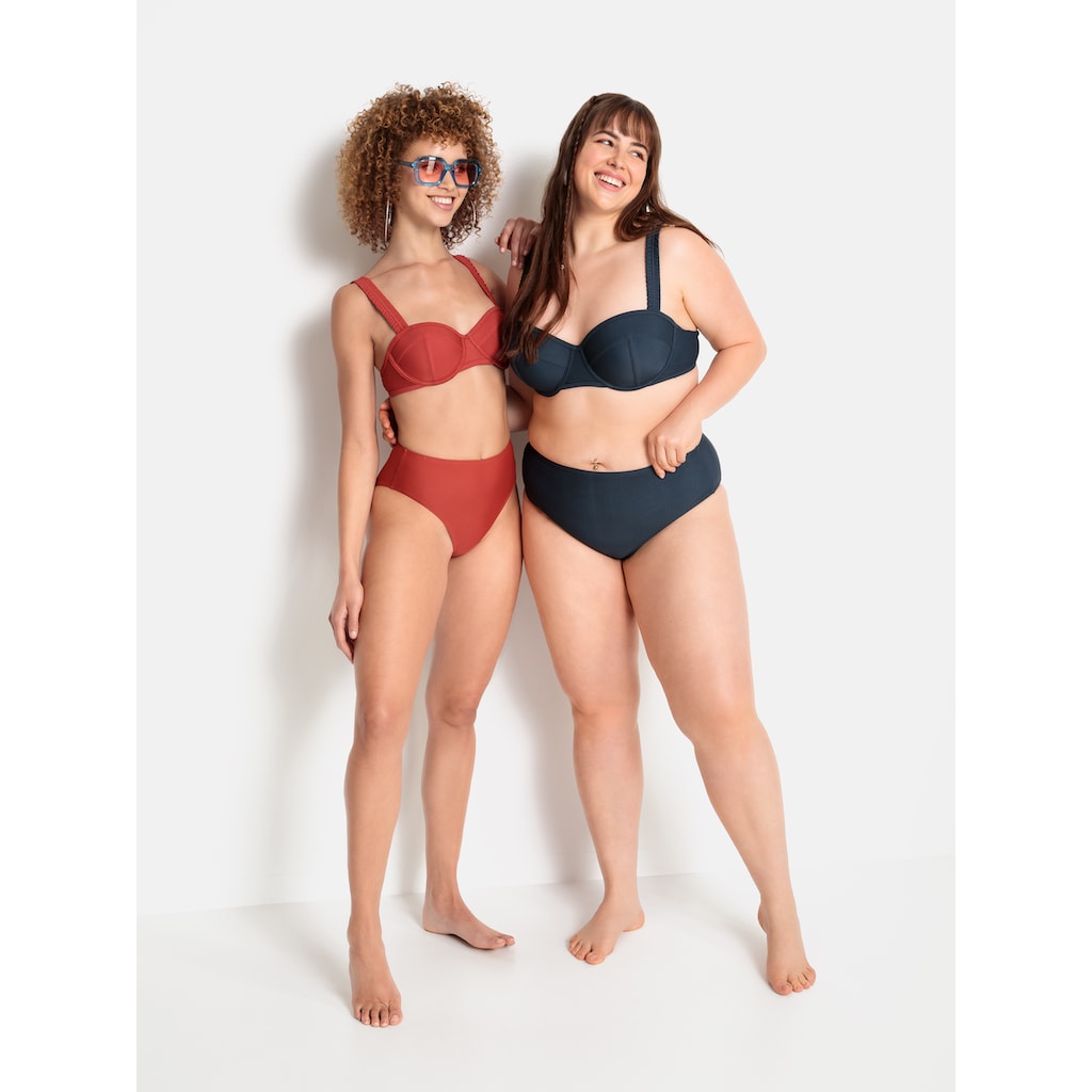 LSCN by LASCANA Bügel-Bikini-Top »Gina«, mit gerafften Trägern