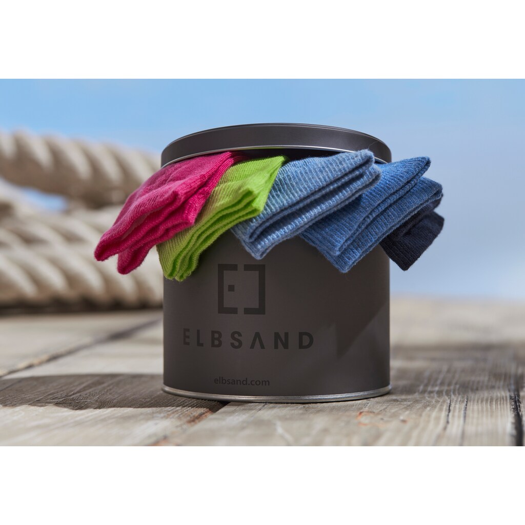 Elbsand Socken, (Dose, 5 Paar), verpackt in praktischer Metalldose