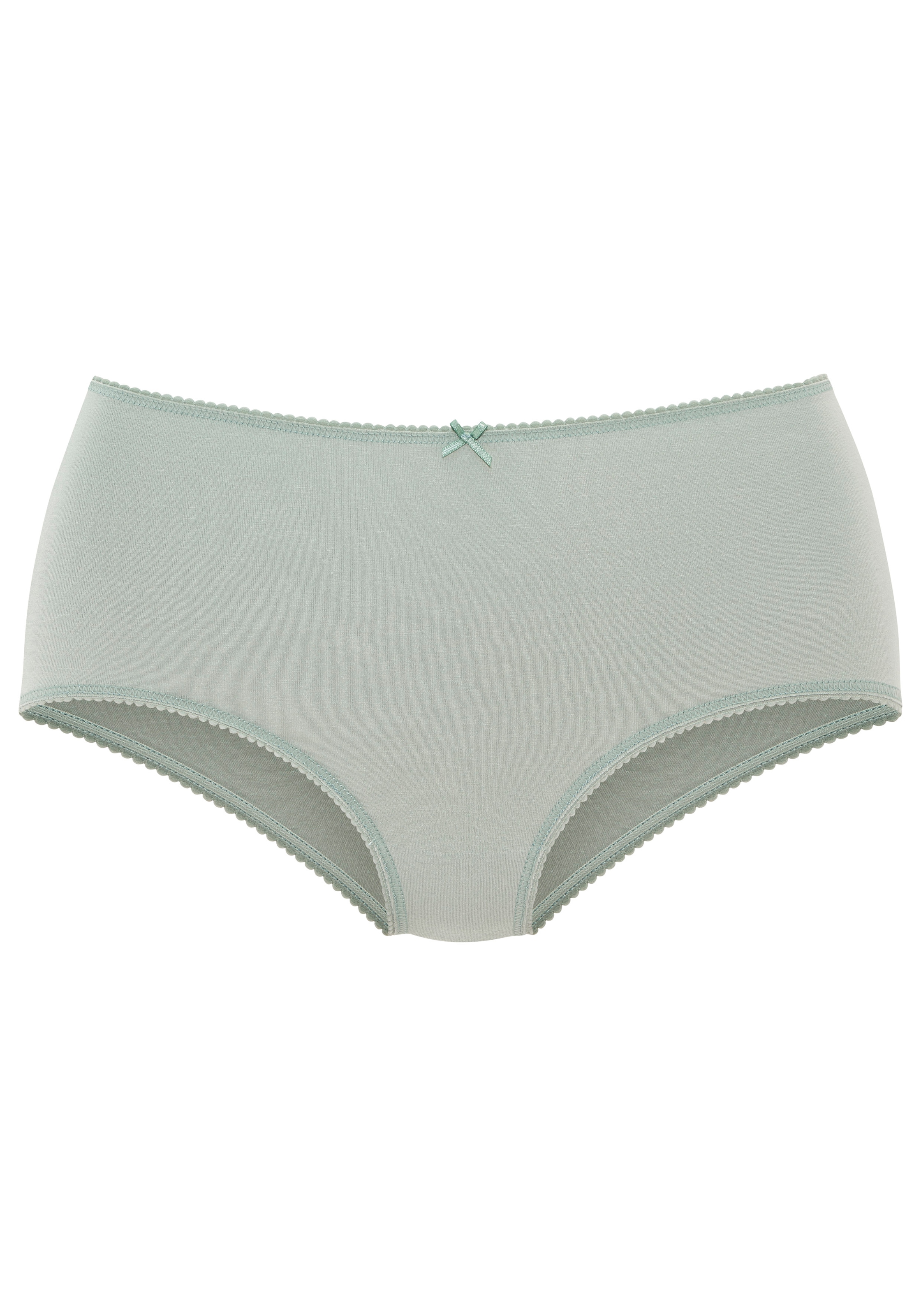 Vivance Taillenslip mit kleiner Häkelkante, elastische Baumwollmischung