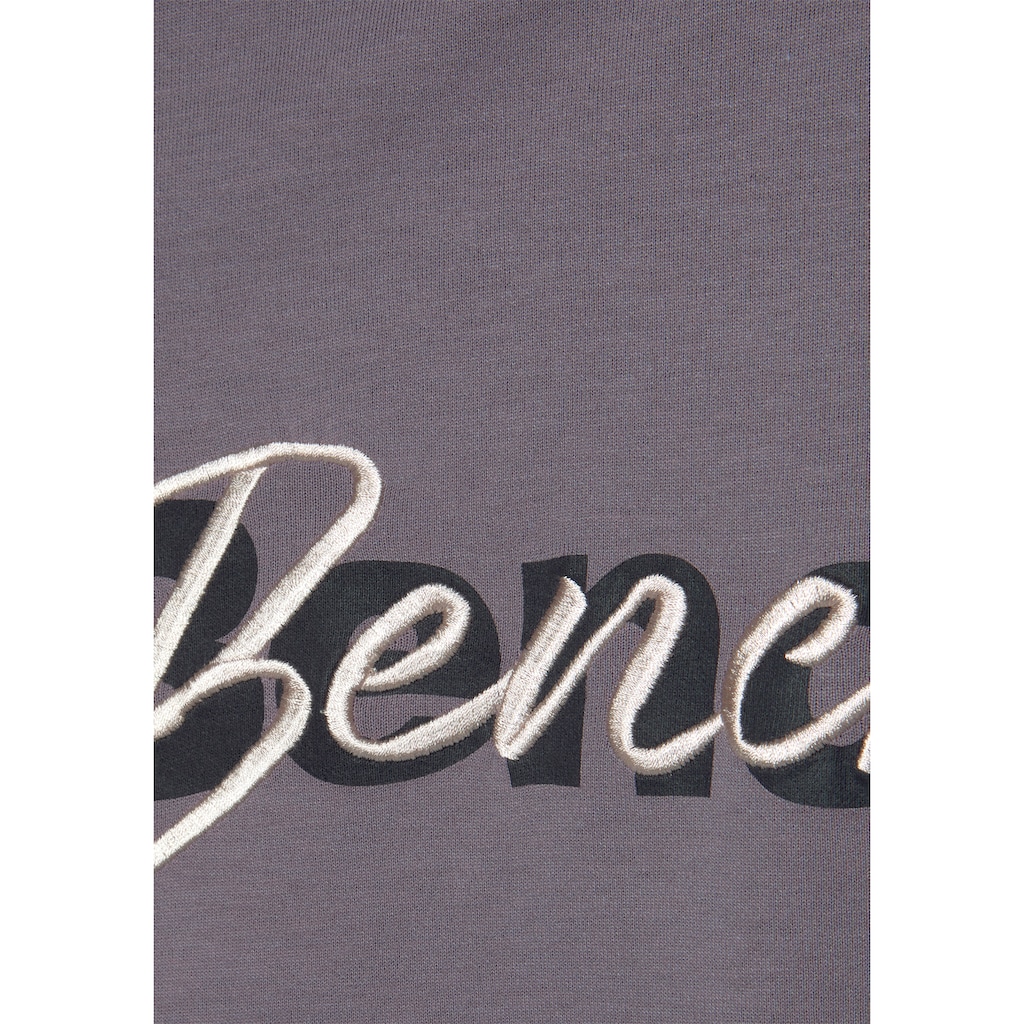 Bench. Loungewear Sweatshirt, mit Logodruck und Stickerei, Loungeanzug