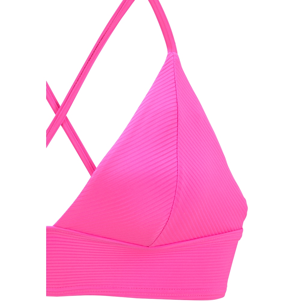 Venice Beach Triangel-Bikini-Top »Lucky«, aus gerippter Strukturware