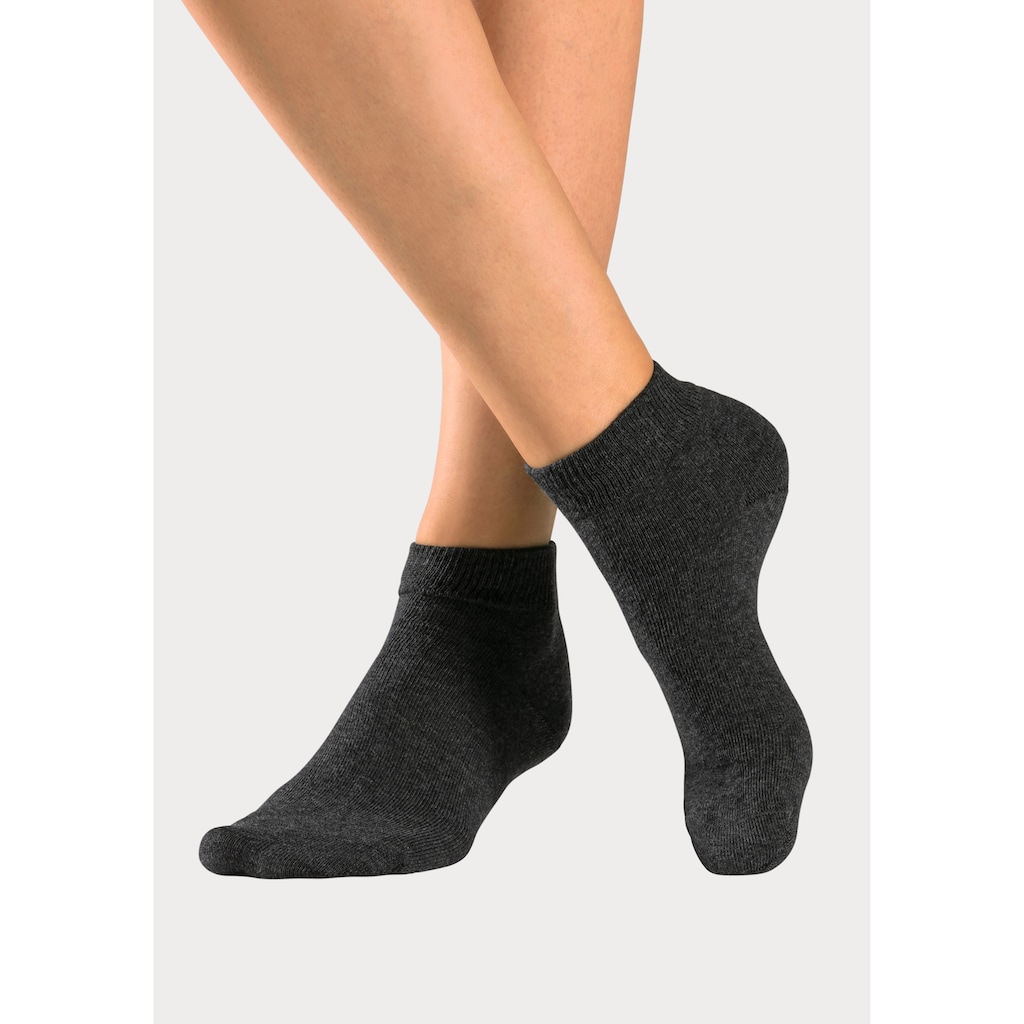 H.I.S Kurzsocken, (Packung, 10 Paar), mit eingestrickten Symbolen