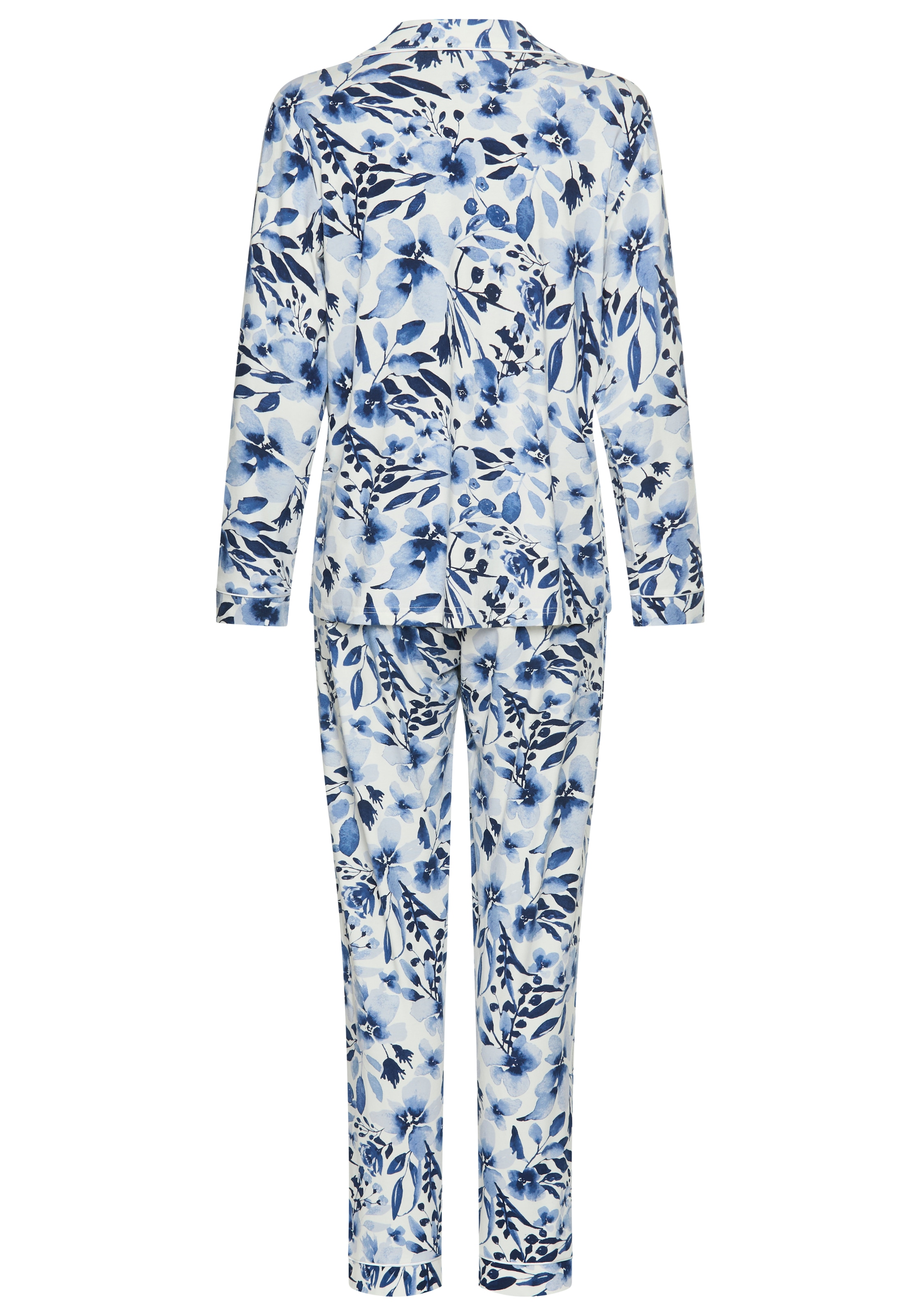 LASCANA Pyjama Ensemble, 2 avec imprimé floral intégral