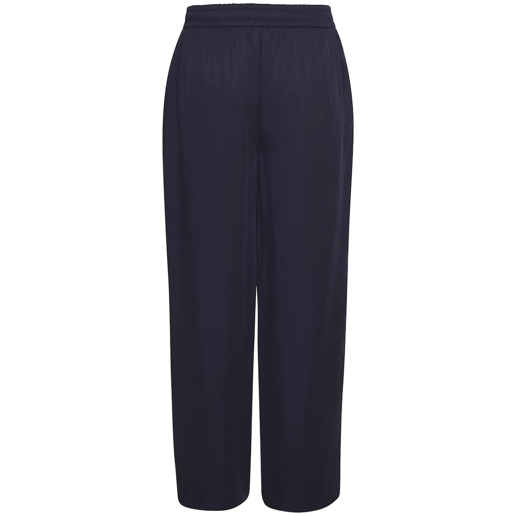 LASCANA Anzughose, mit Bindeband, Palazzohose aus Lyocell mit Taschen