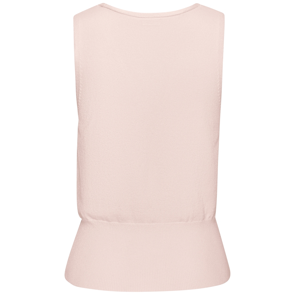 LASCANA Stricktop, mit figurschmeichelndem Strickmuster, figurbetonte Passform