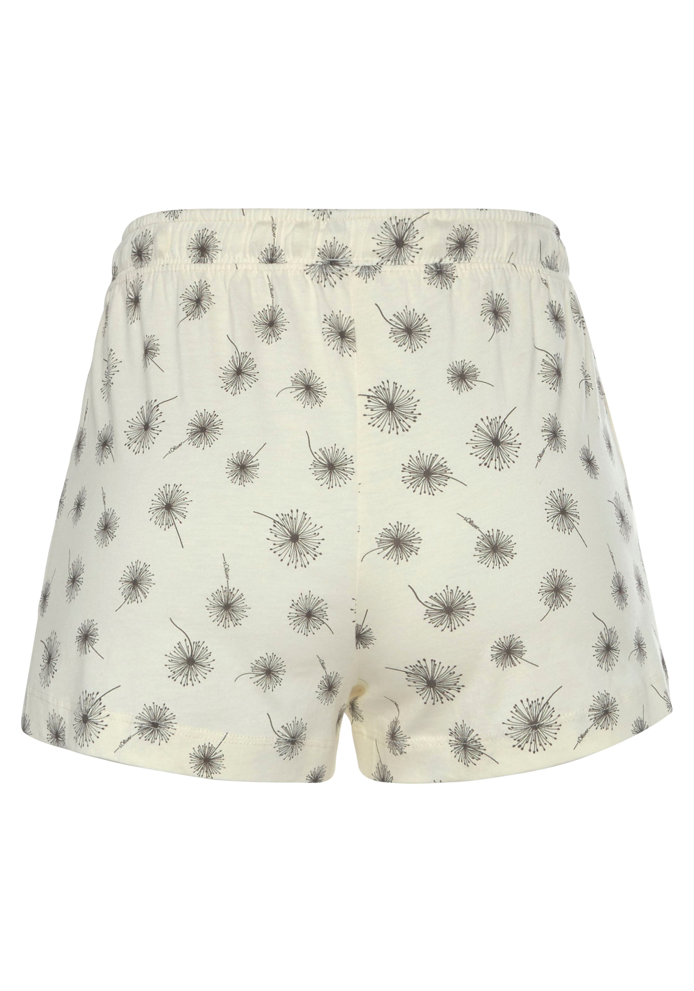 s.Oliver Pyjamashorts, mit schönem Muster
