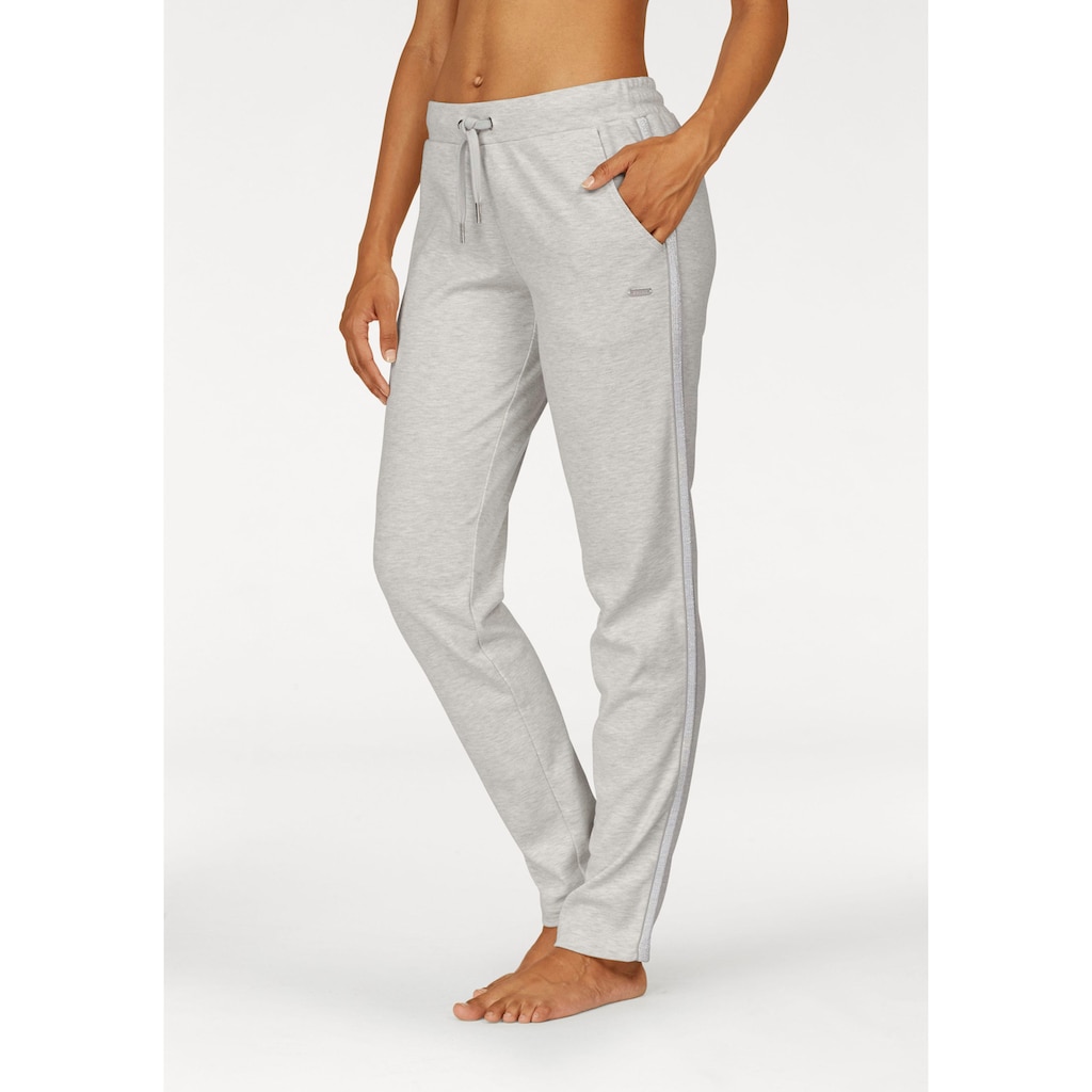 Bench. Loungewear Homewearhose, mit Metallic-Streifen, Loungewear, Loungeanzug