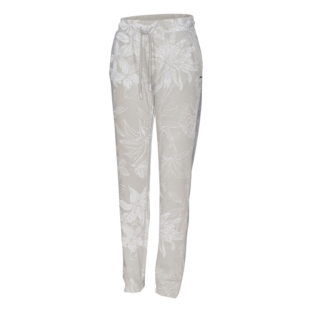 LASCANA Loungehose, mit floralem Alloverdruck, Loungeanzug
