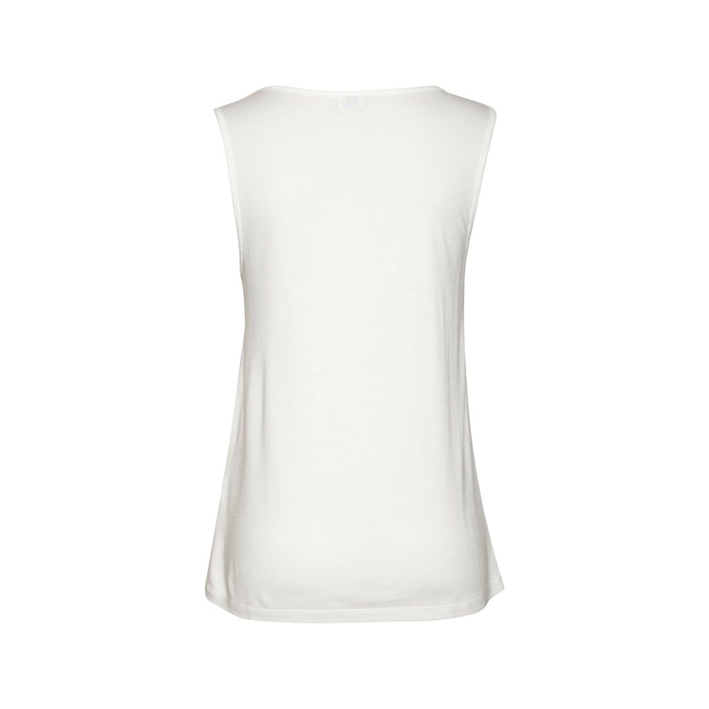 LASCANA Tanktop, mit Zierbändern, Jerseytop, modisches Damentop