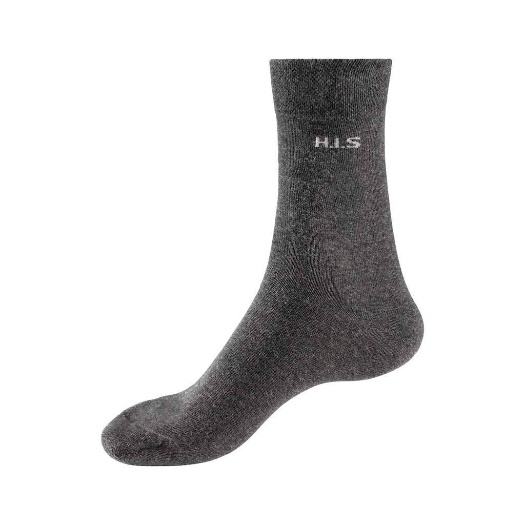 H.I.S Socken, (Packung, 4 Paar), mit druckfreiem Bündchen