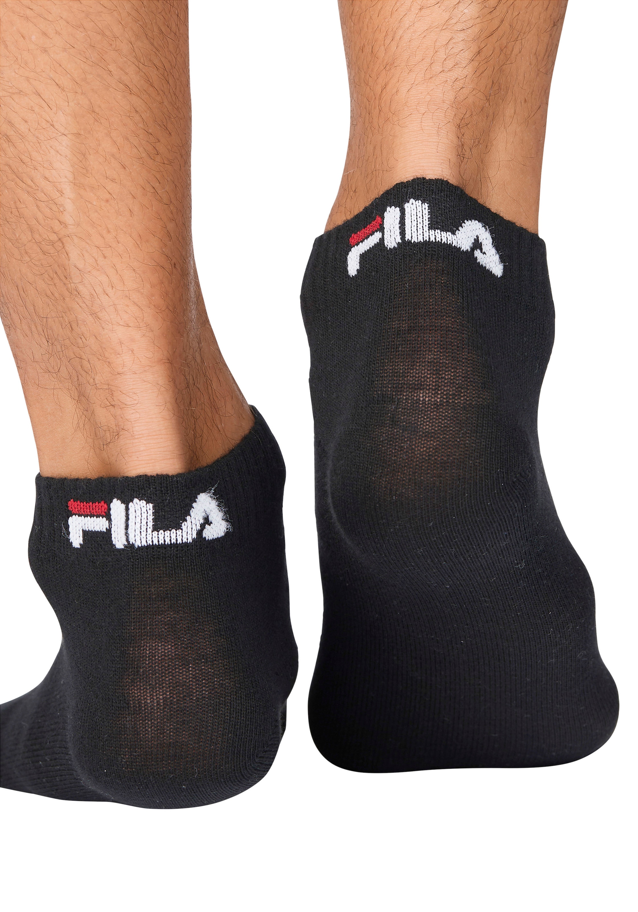 Fila Chaussettes courtes »UNISEX INVISIBLE PLAIN SOCKS« 6 cuis tlg. Baumwollmischung, Rippenbündchen, flache Zehennaht