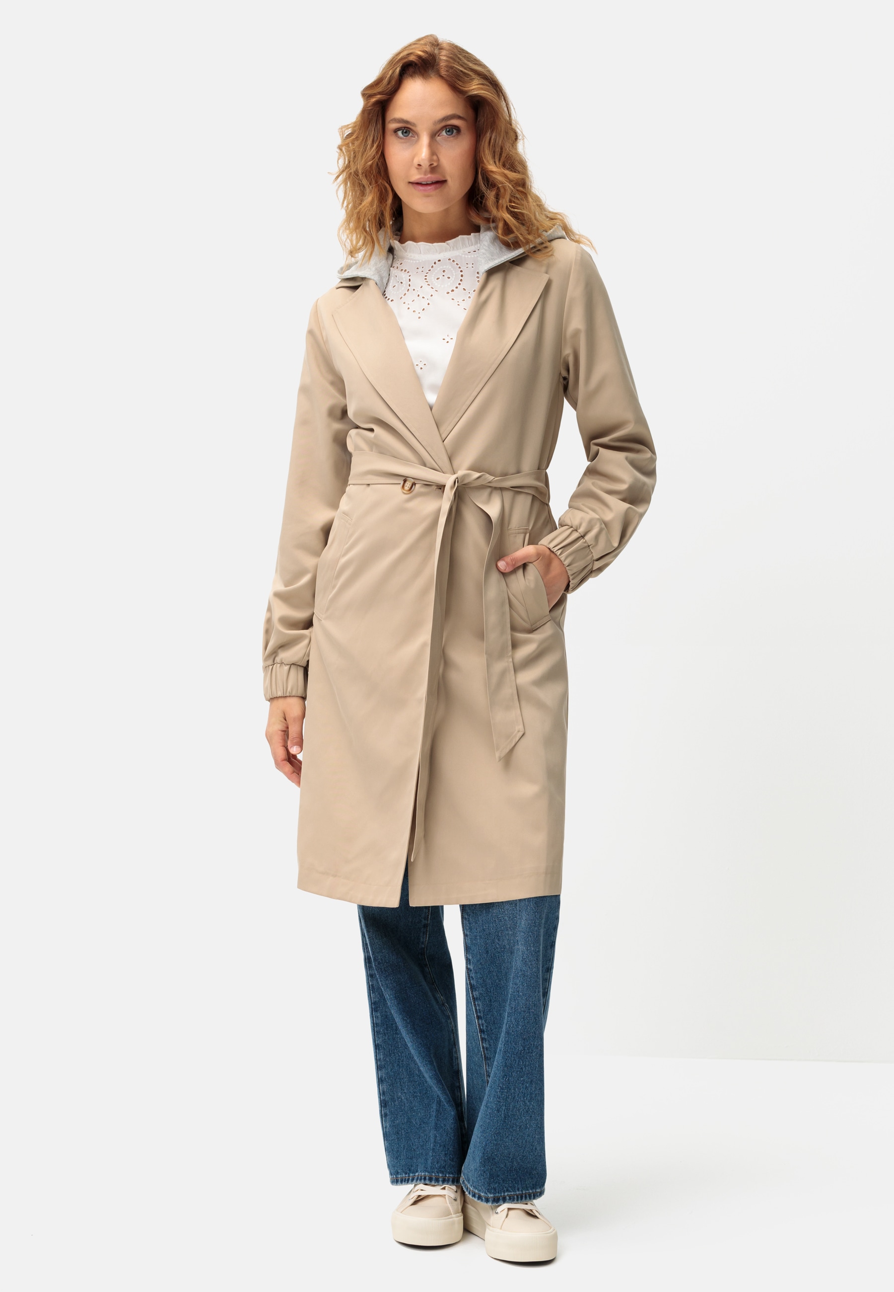 LASCANA Parka mit Kapuze mit abnehmbarer Kapuze, Parker, casual